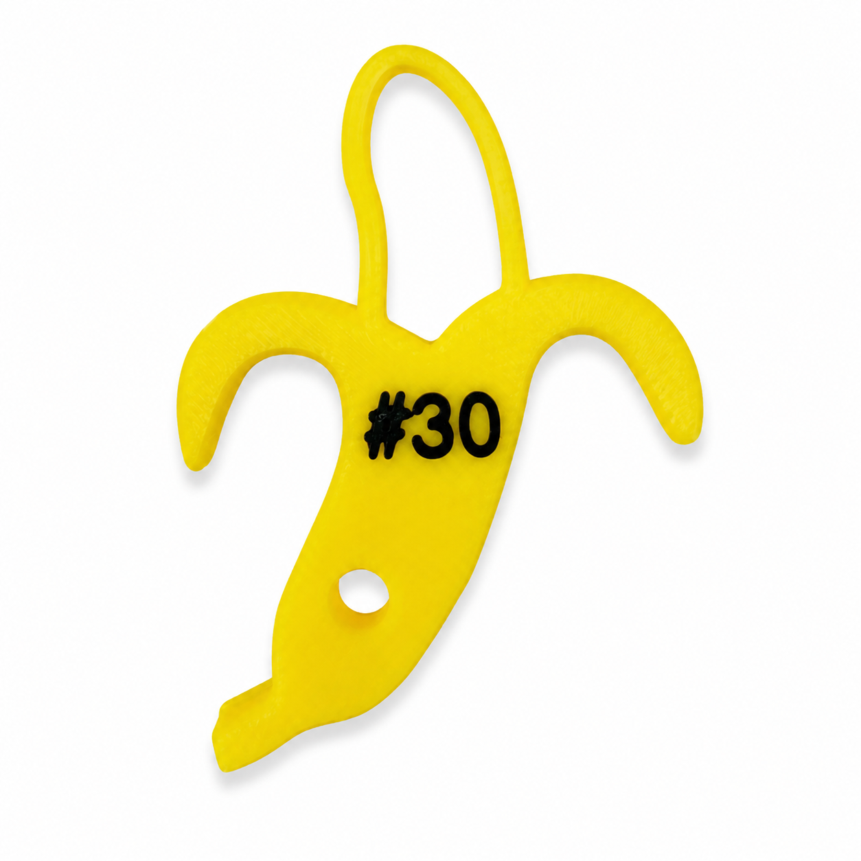 Personalized 3D Printed Banana Bag Tag / Keychain