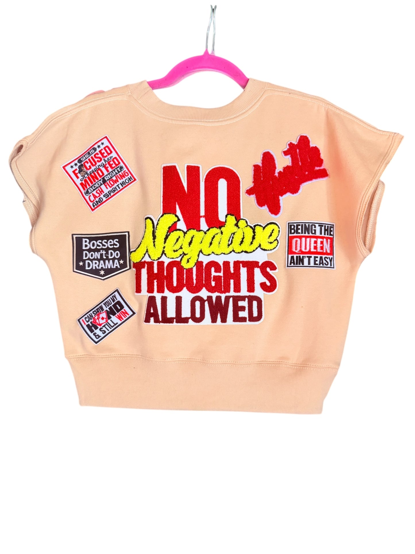 Custom Embellished Cropped Sweatshirt (Made-to-Order)