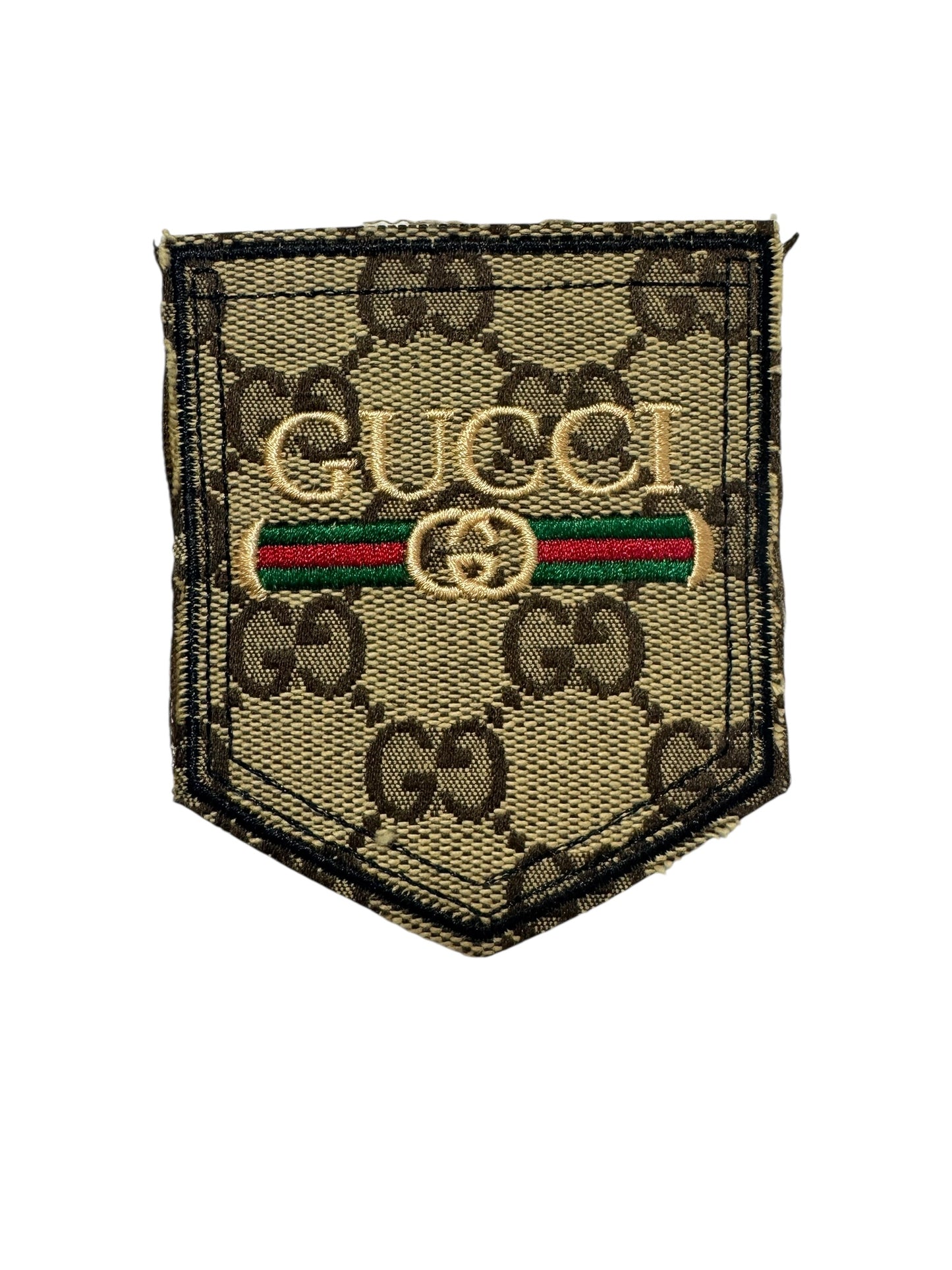 GG Monogram Pocket Patch (Tan Canvas)
