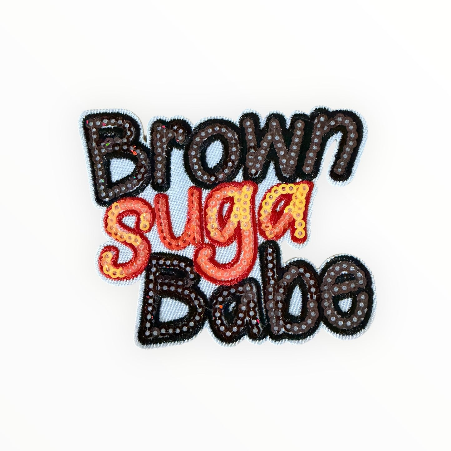 Brown Sugar Babe Sequin Patch