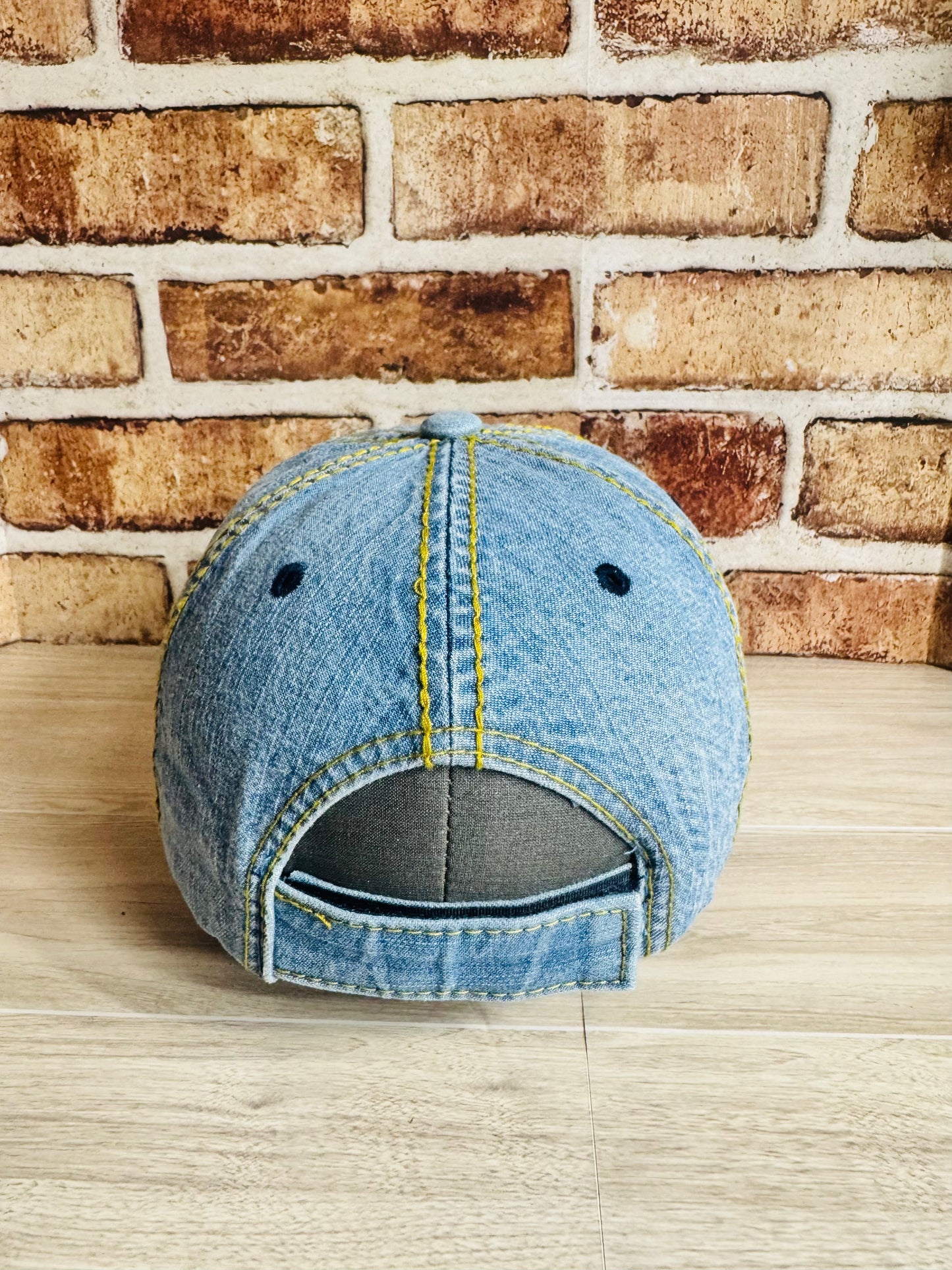 Classic Light Blue Denim Baseball Cap