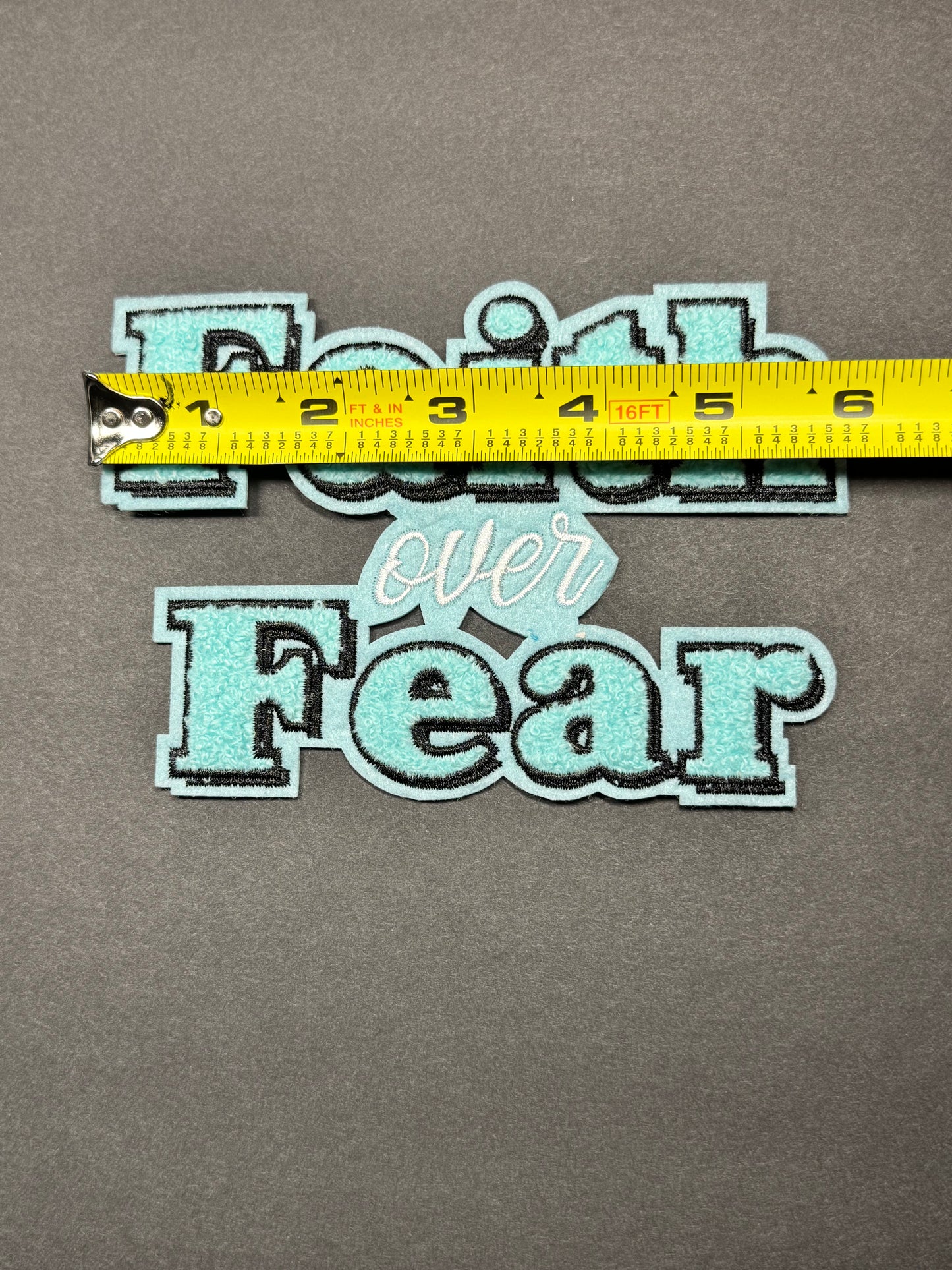 FAIT OVER FEAR Teal
