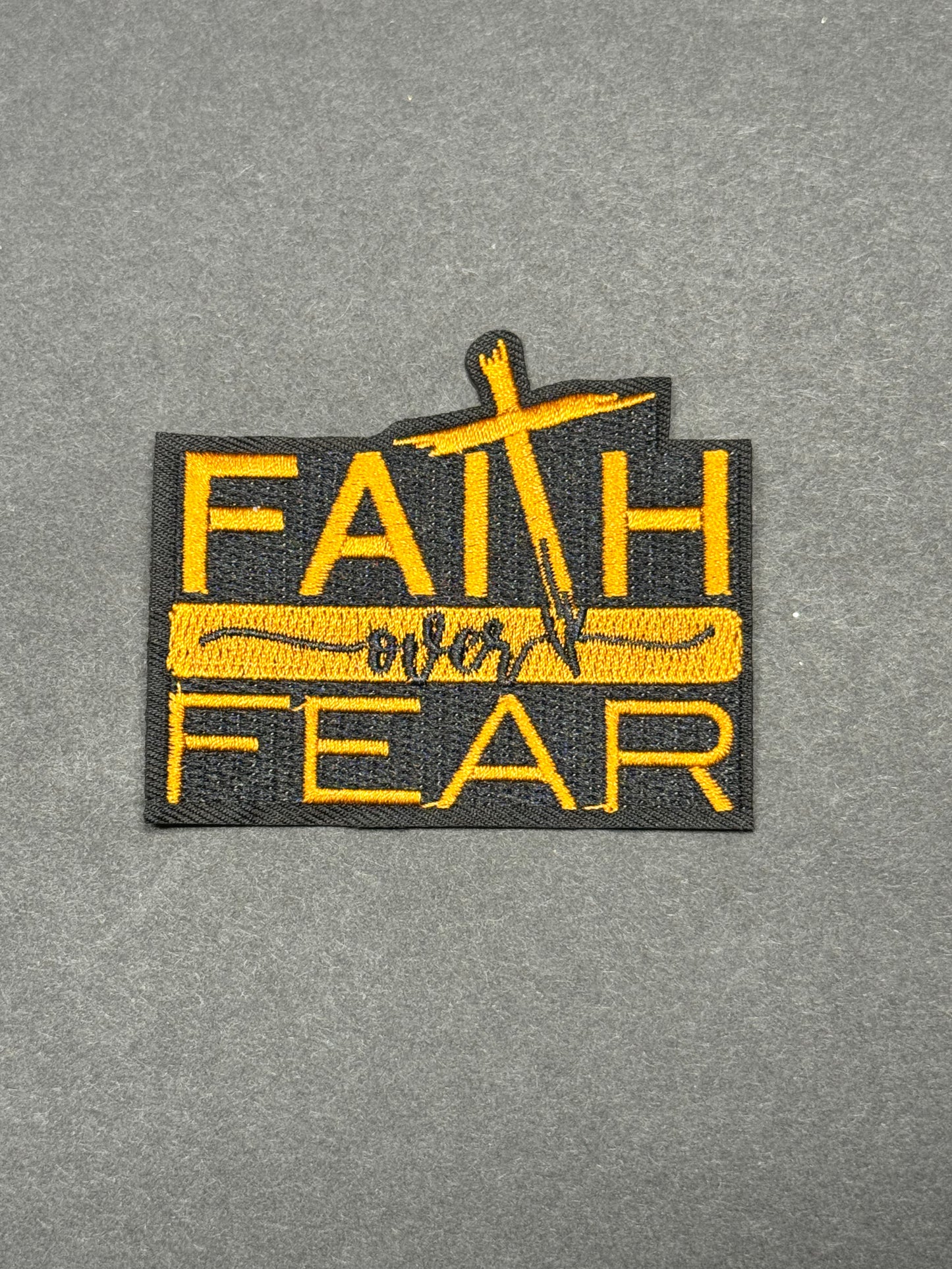 FAITH OVER FEAR Brown/blk