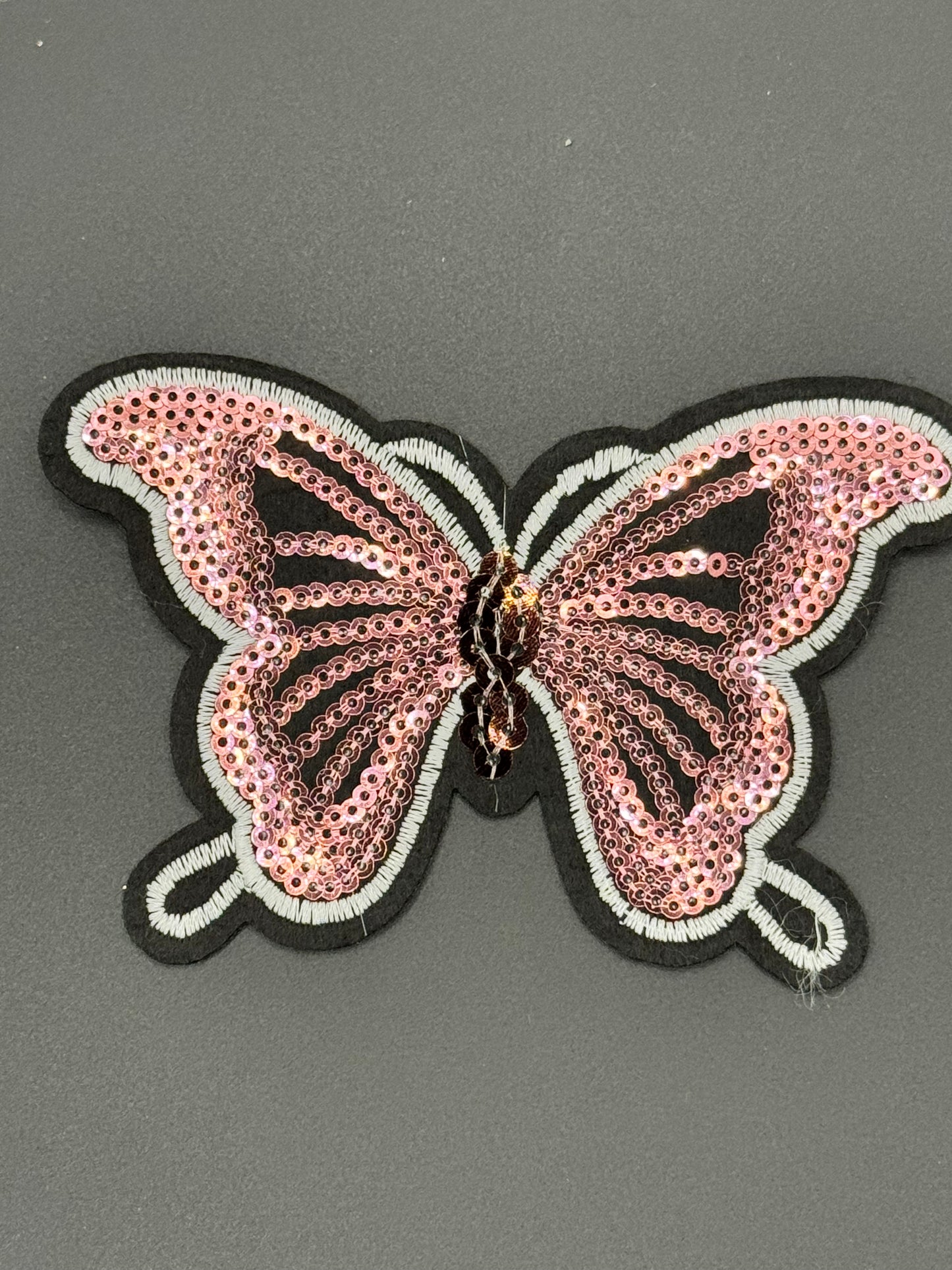 Sequin Butterfly Patch β Pink