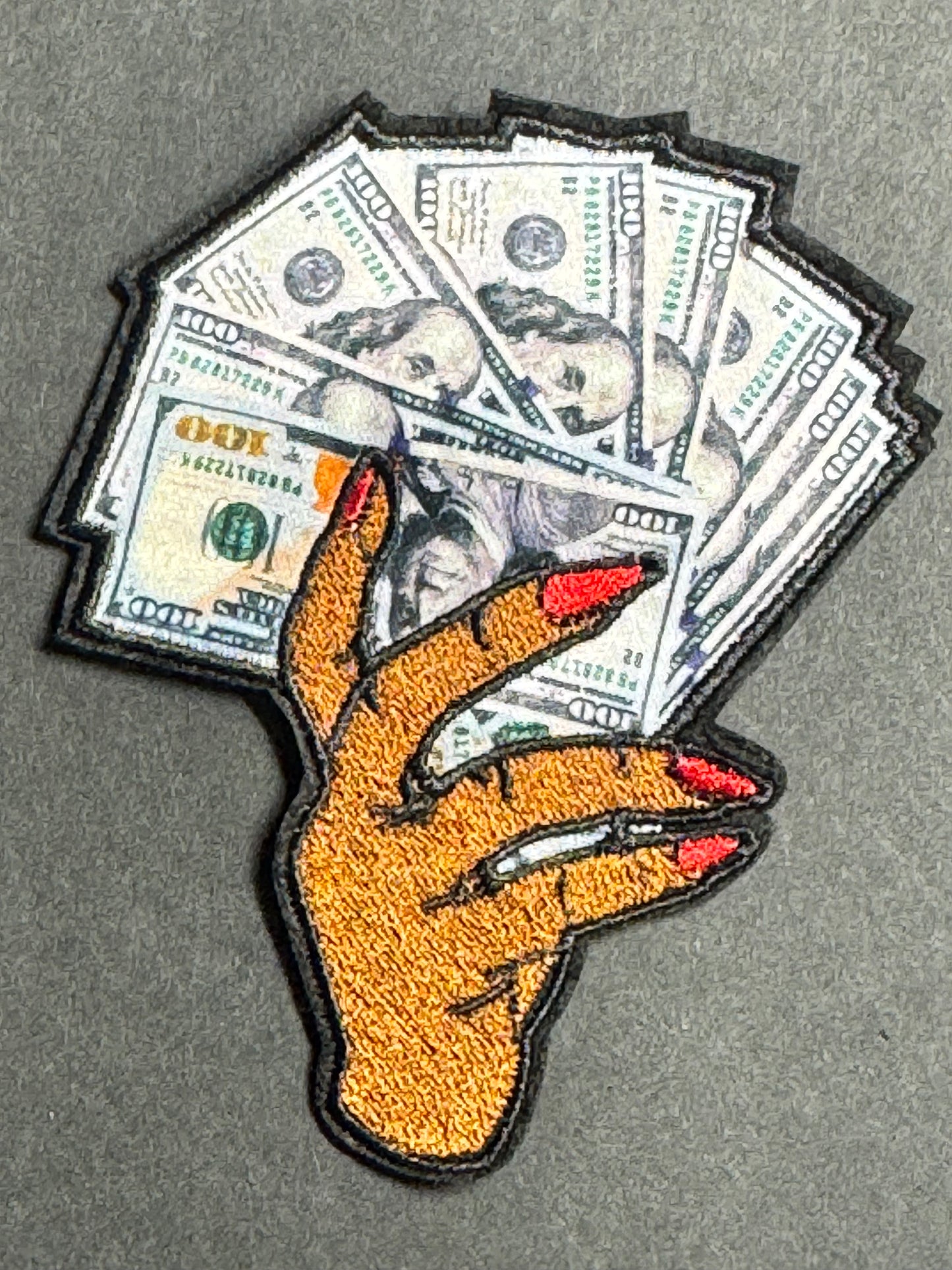 “Money Hand” $100 Bills Patch