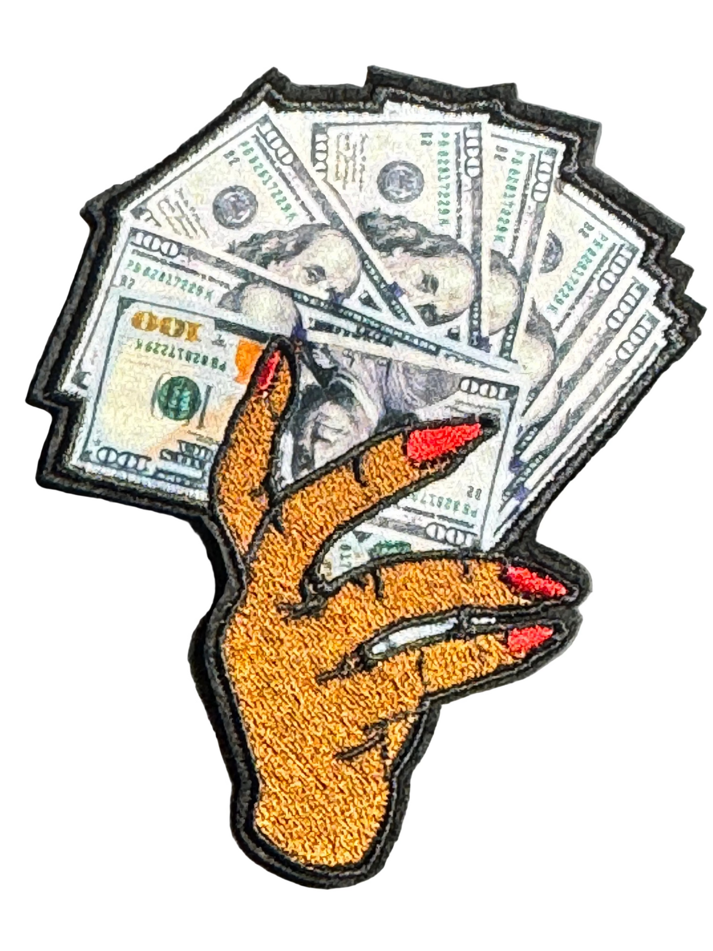 “Money Hand” $100 Bills Patch