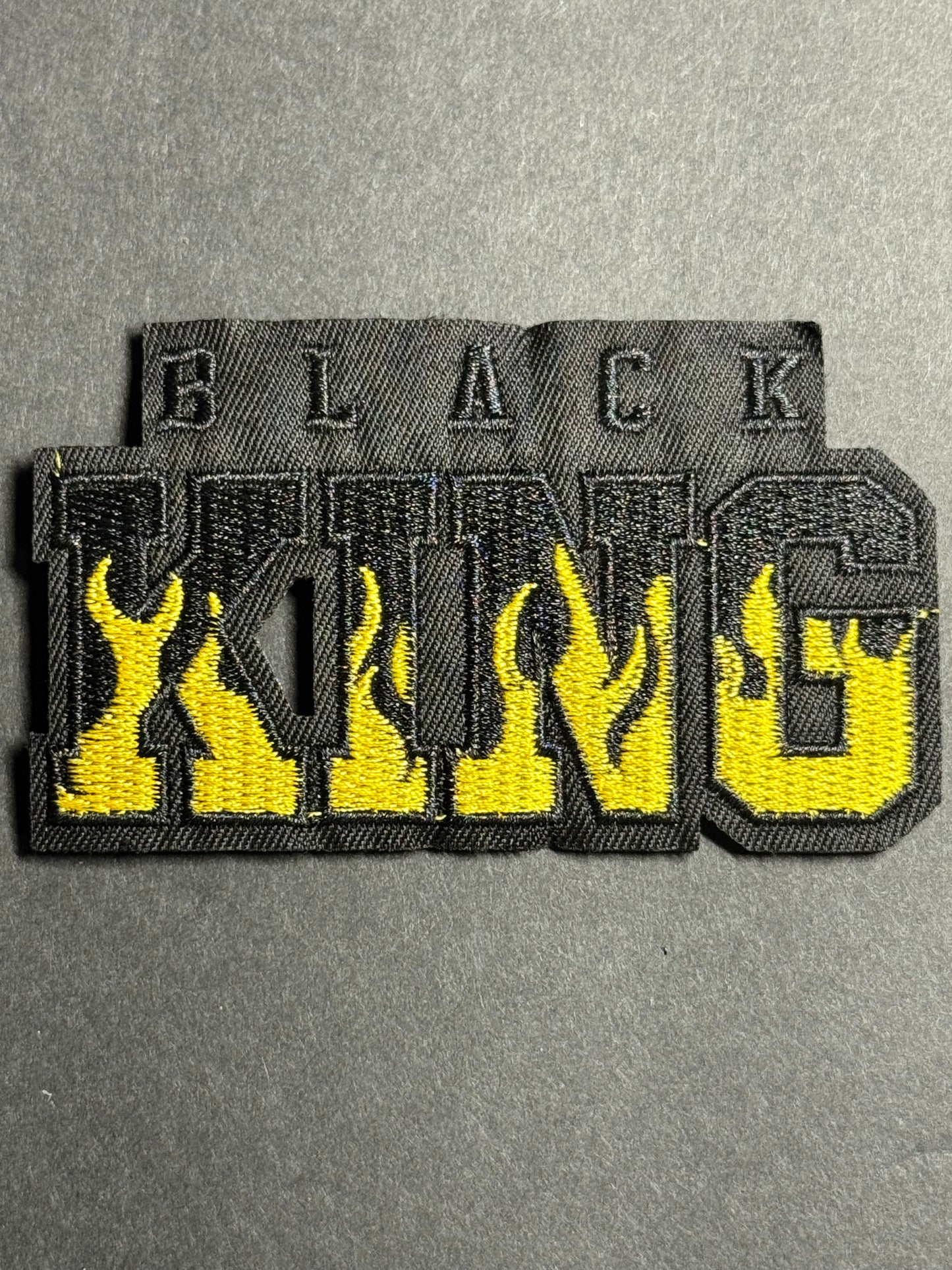 BLACK KING Flames Patch