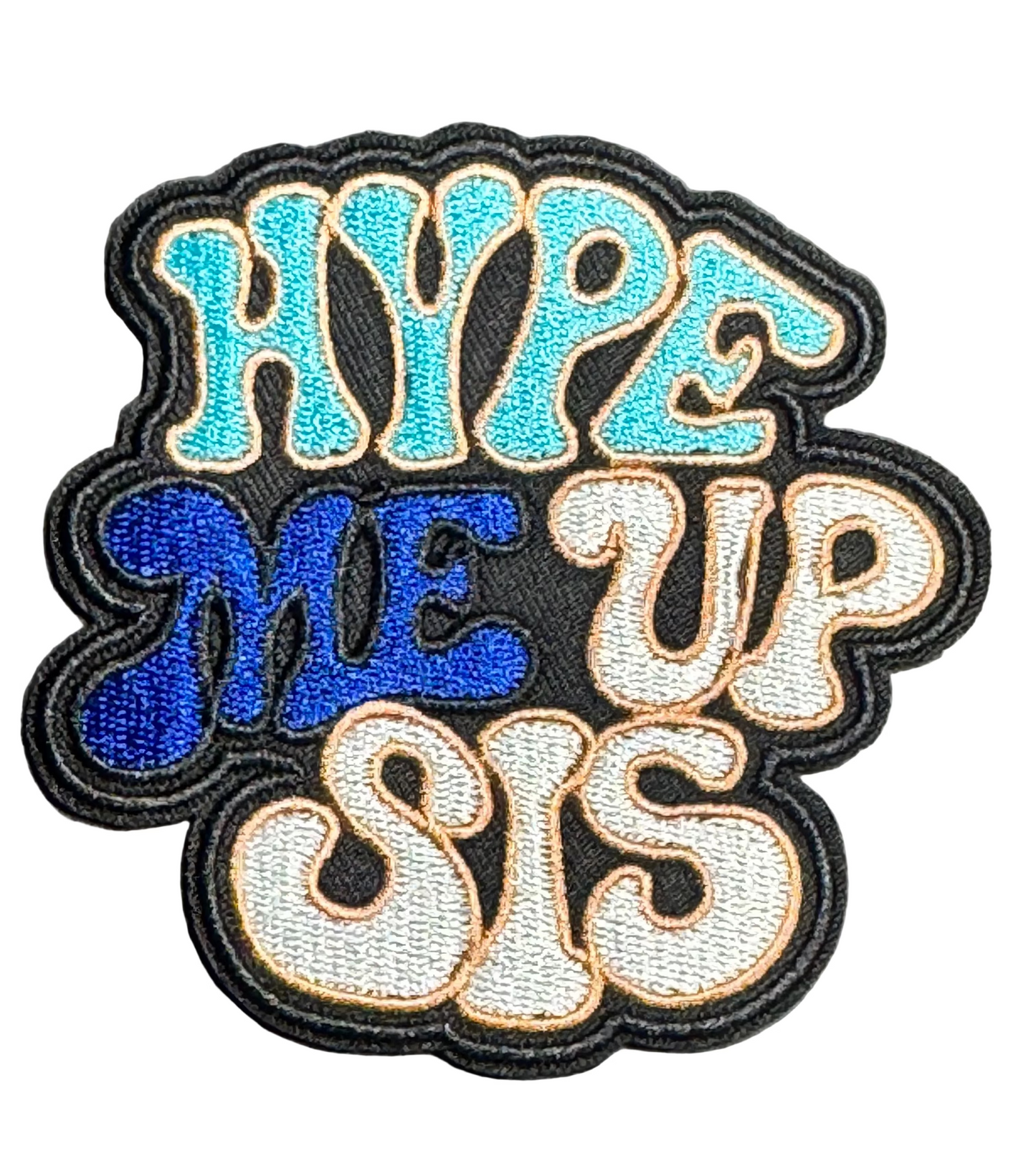 Hype Me Up Sis Patch – Blue/Tan Version