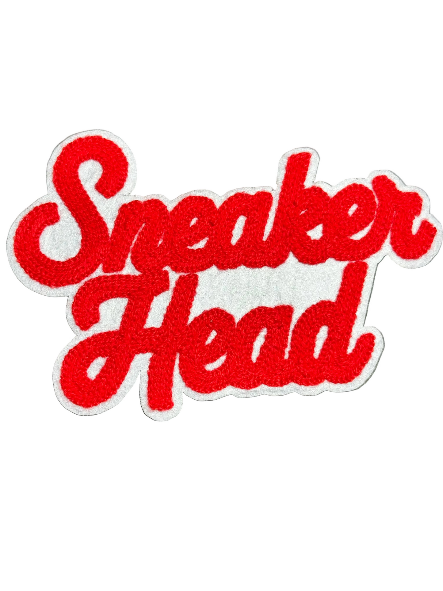 Sneaker Head (Chenille – Red & White)