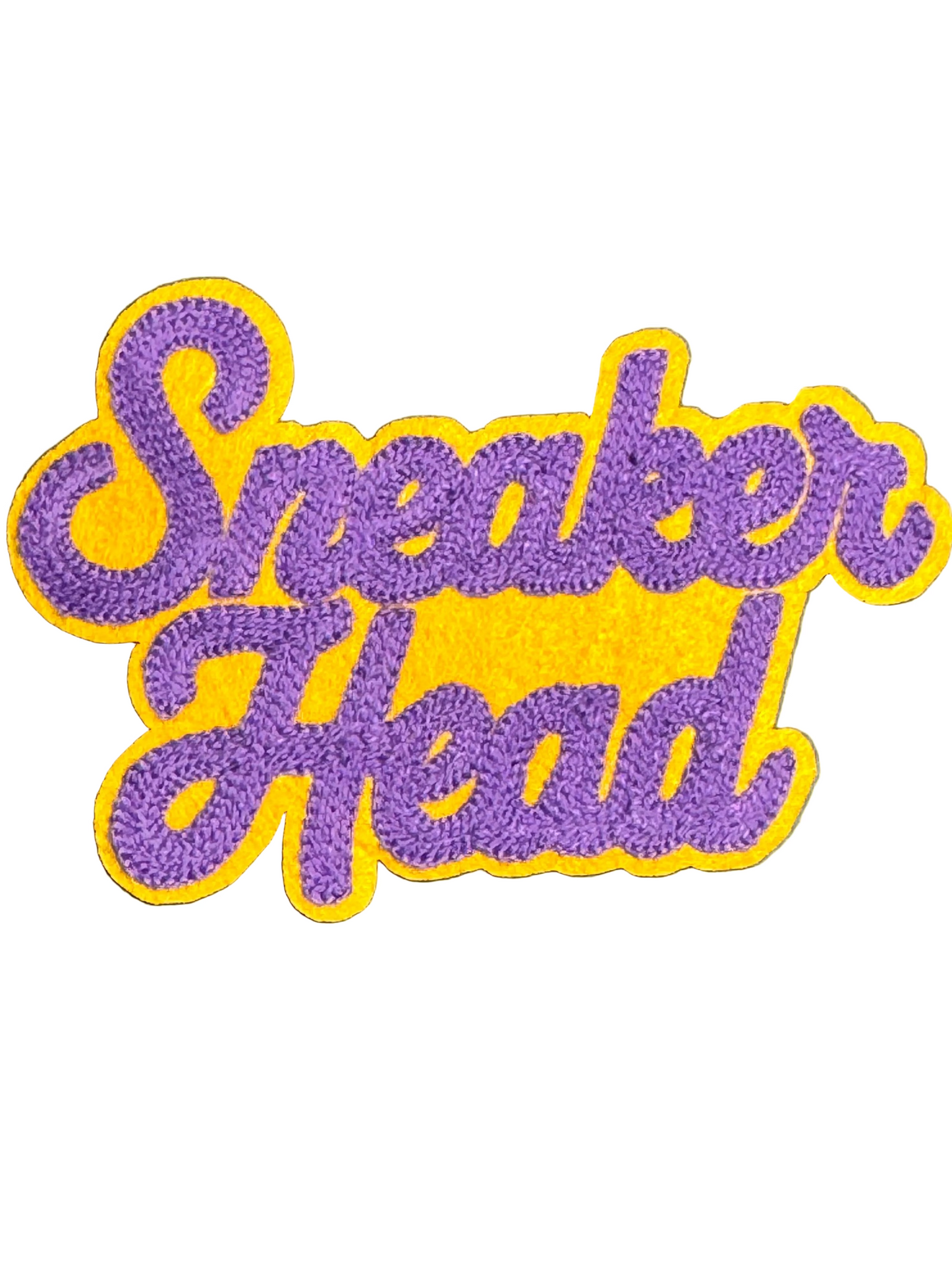 Sneaker Head (Chenille – Lakers Purple & Gold)