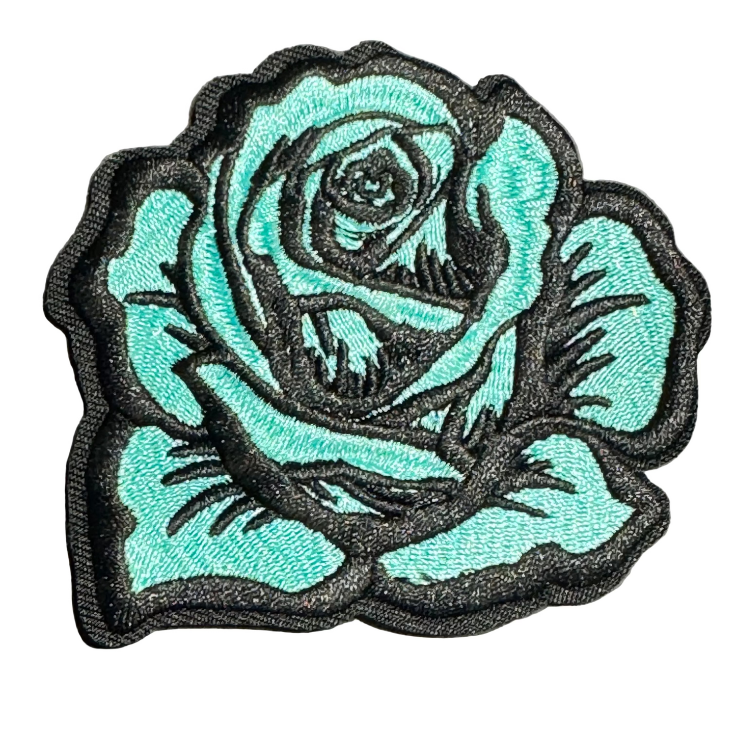 Teal Rose Patch
