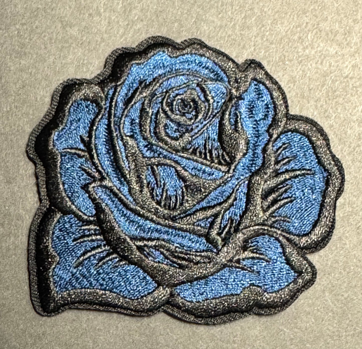 Aqua Blue Rose Patch