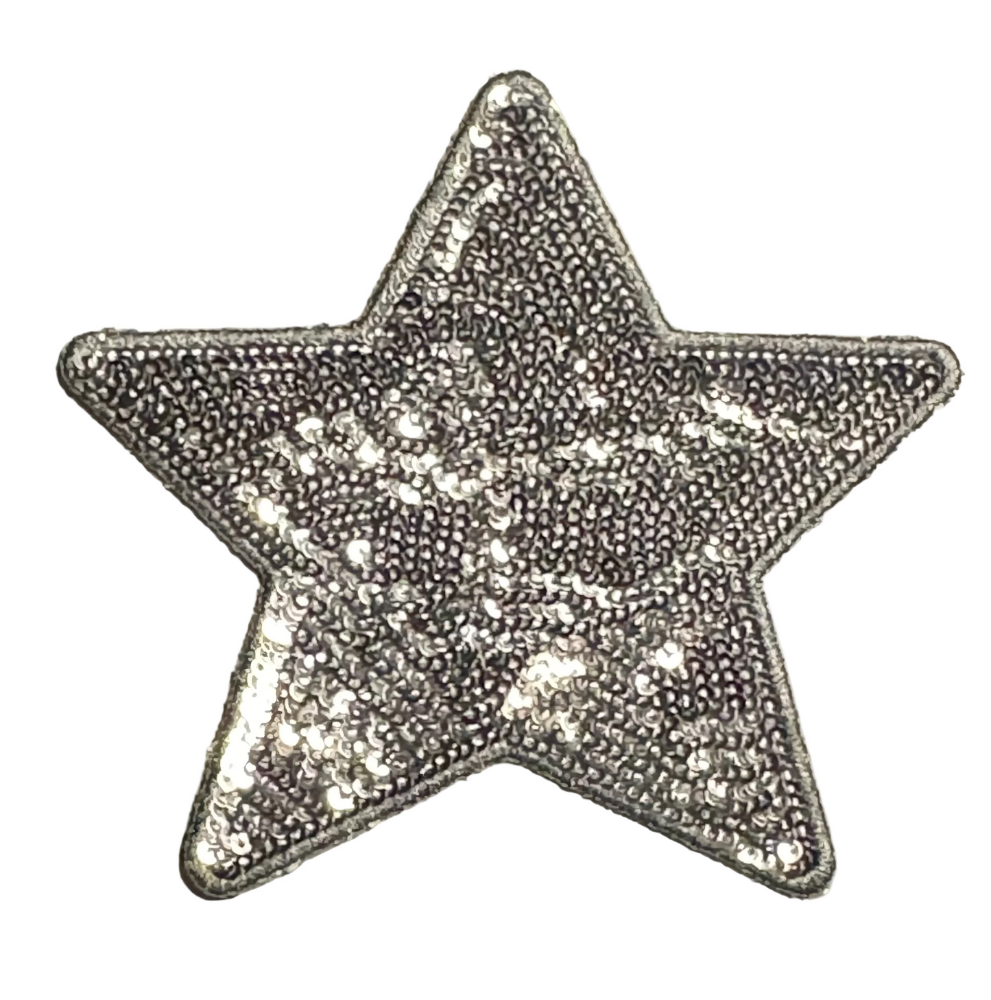 Black Sequin Star Patch