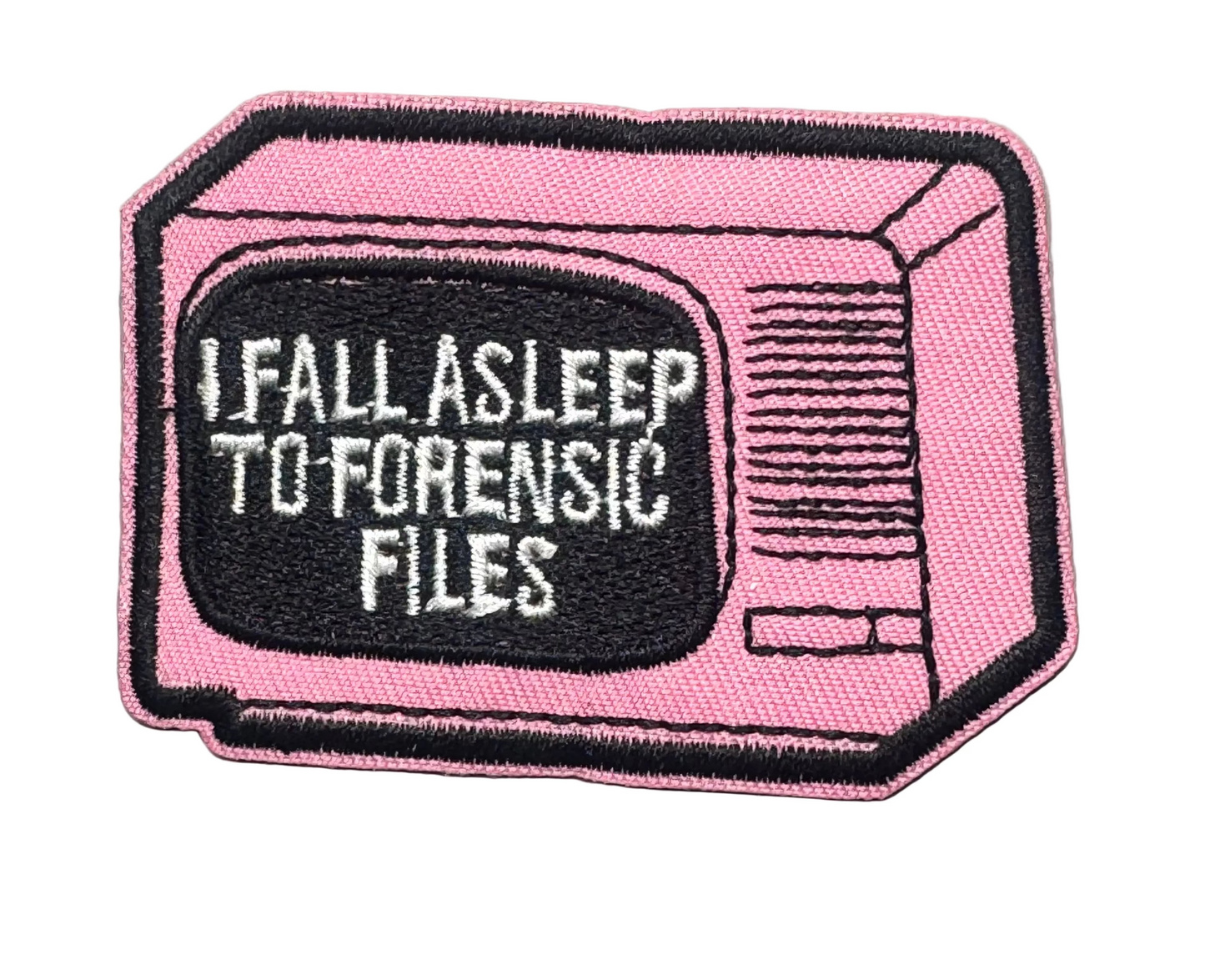 “I Fall Asleep to Forensic Files” TV Patch