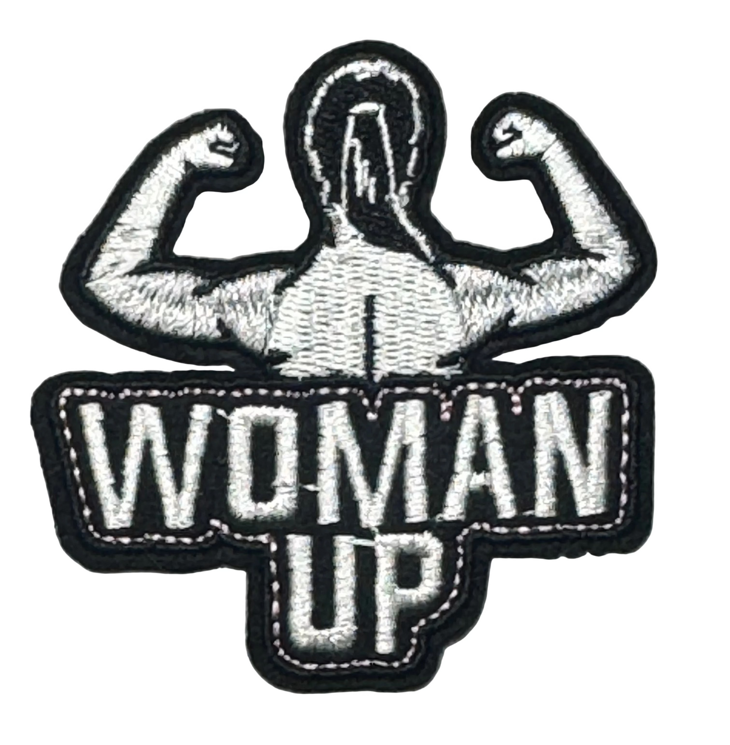 “Woman Up” Flexing Figure Patch