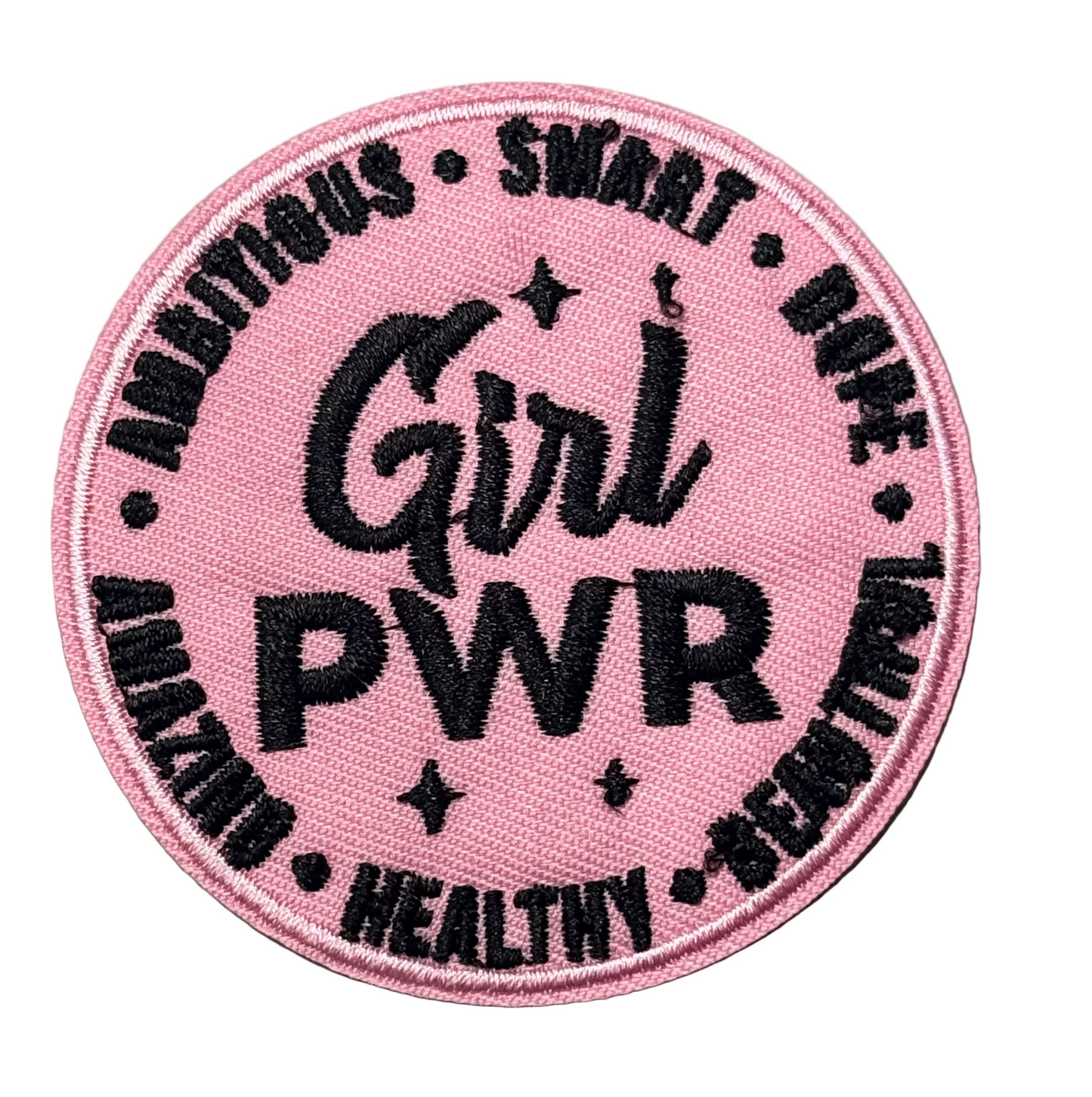 Pink “Girl PWR” Circle Patch
