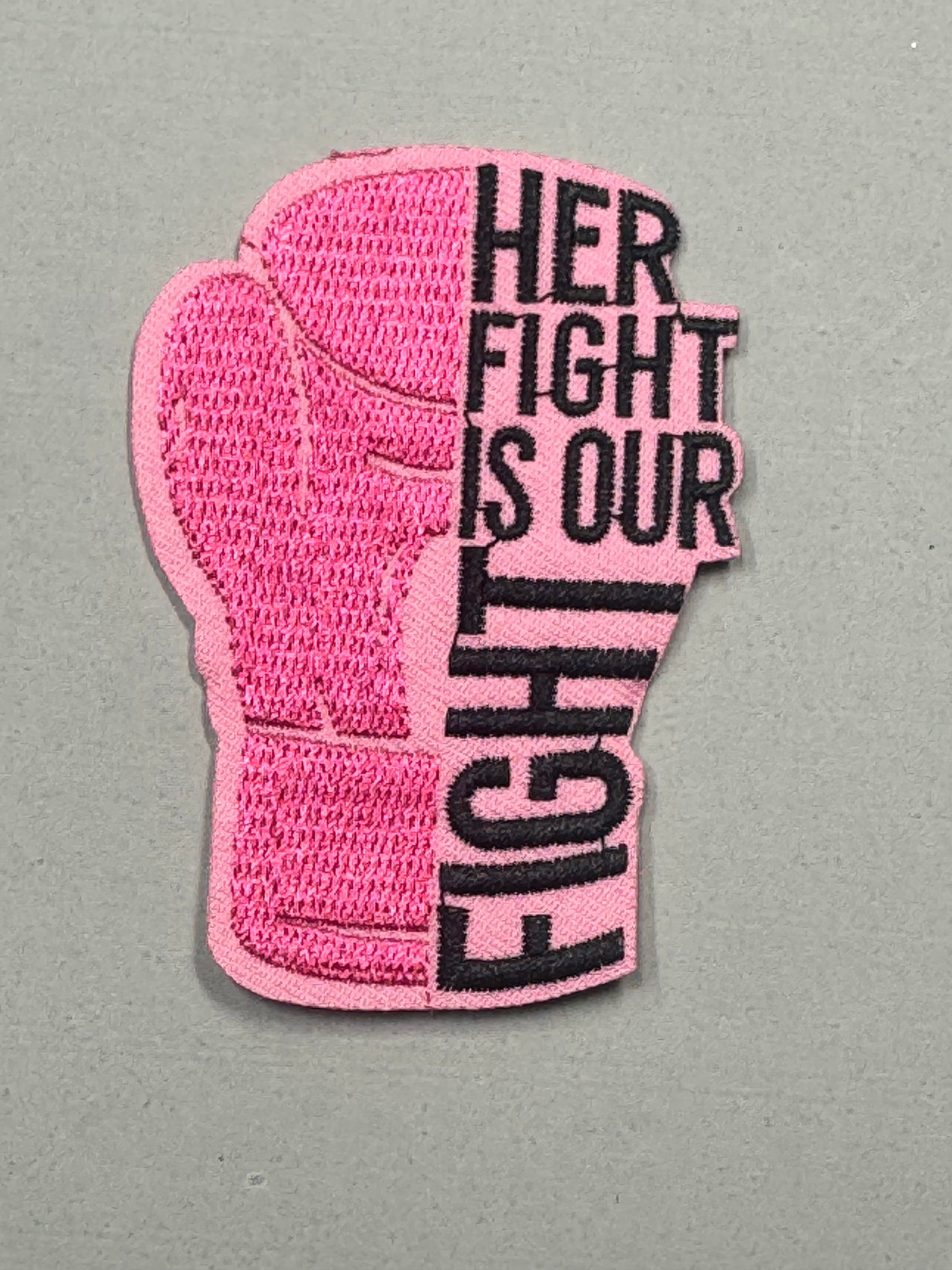 Her Fight Is Our Fight Boxing Glove Patch