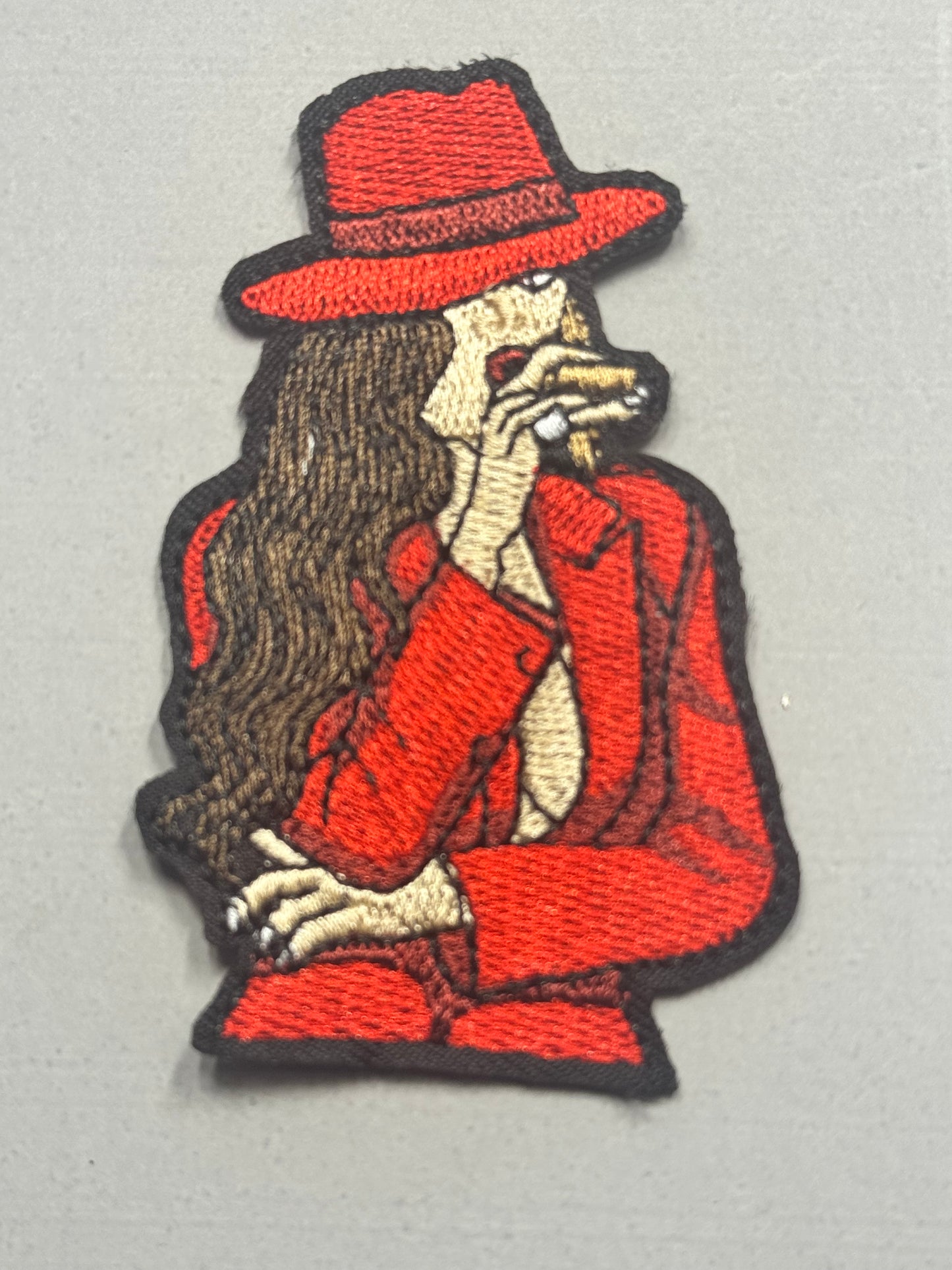 “Red Mystery Woman Patch”