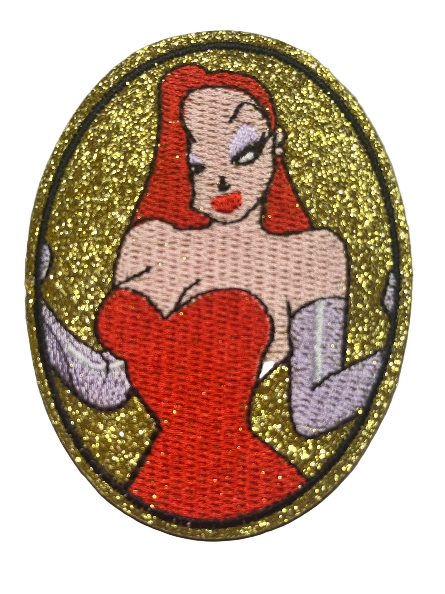Jessica Rabbit Glitter Patch-Full Pose