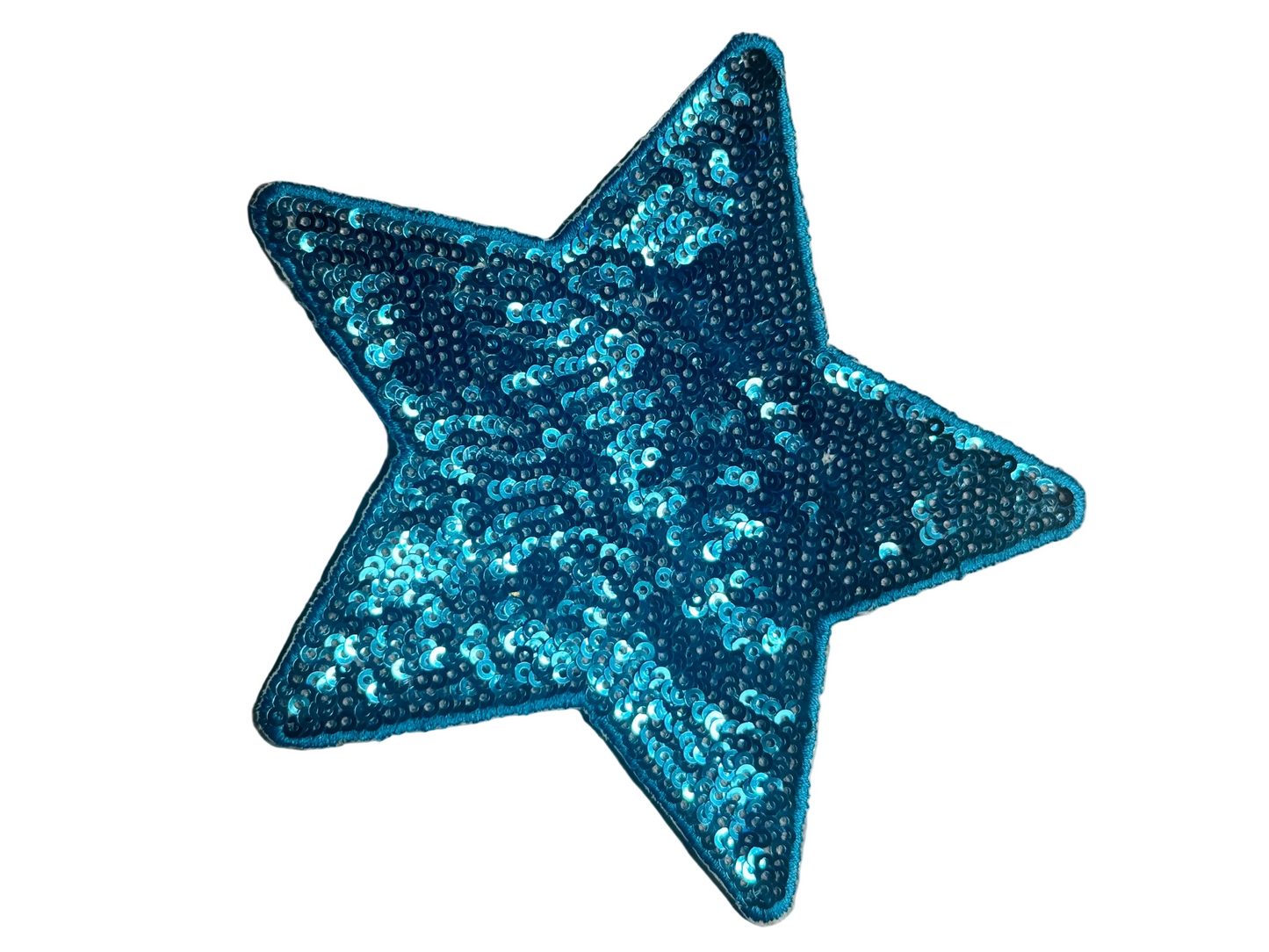 "Blue Glitter Star Patch"