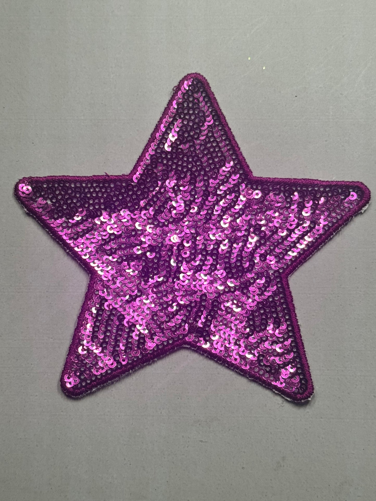 "Purple Glitter Star Patch"
