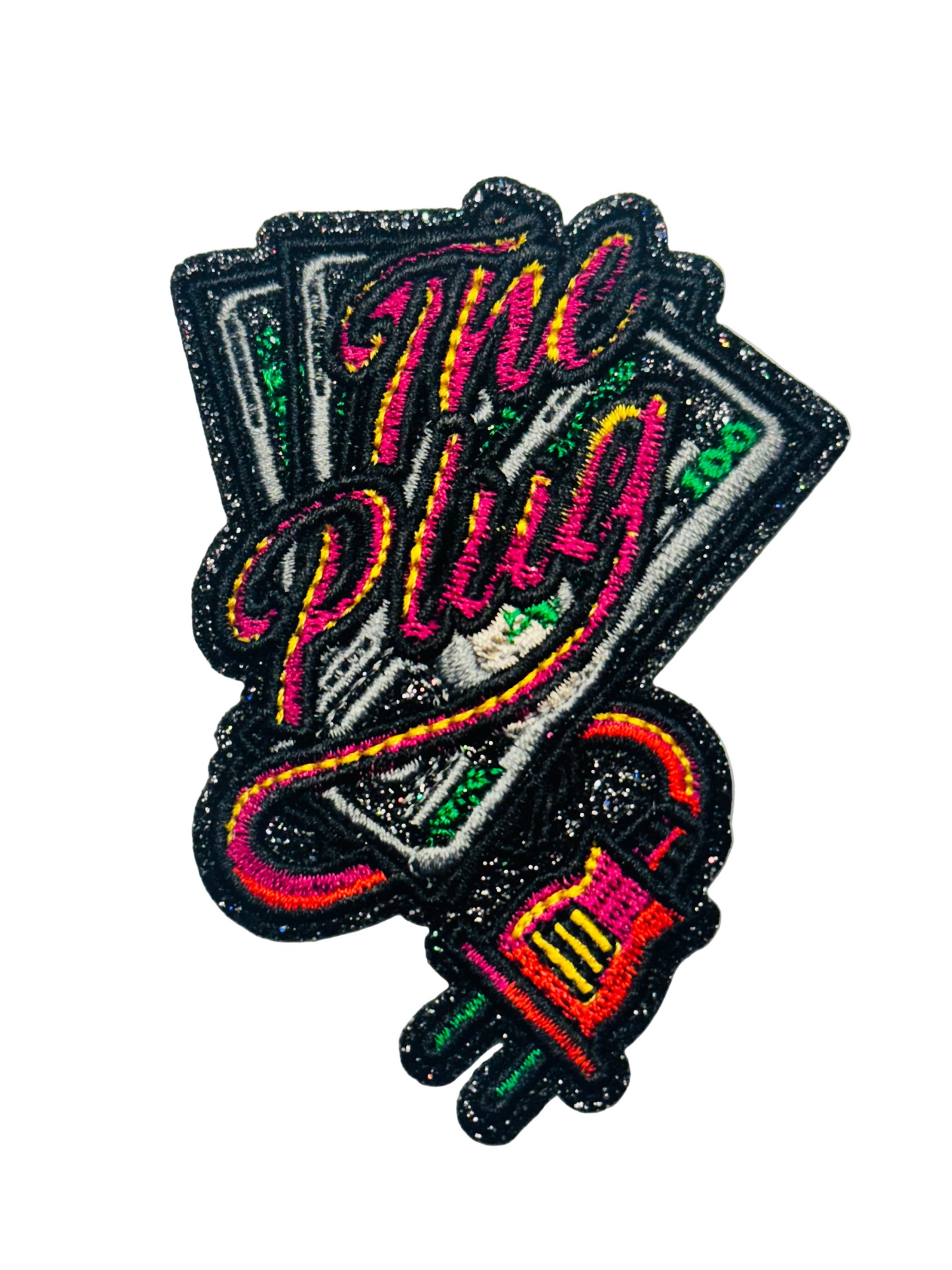 “The Plug” Patch – Neon Sparkle Edition
