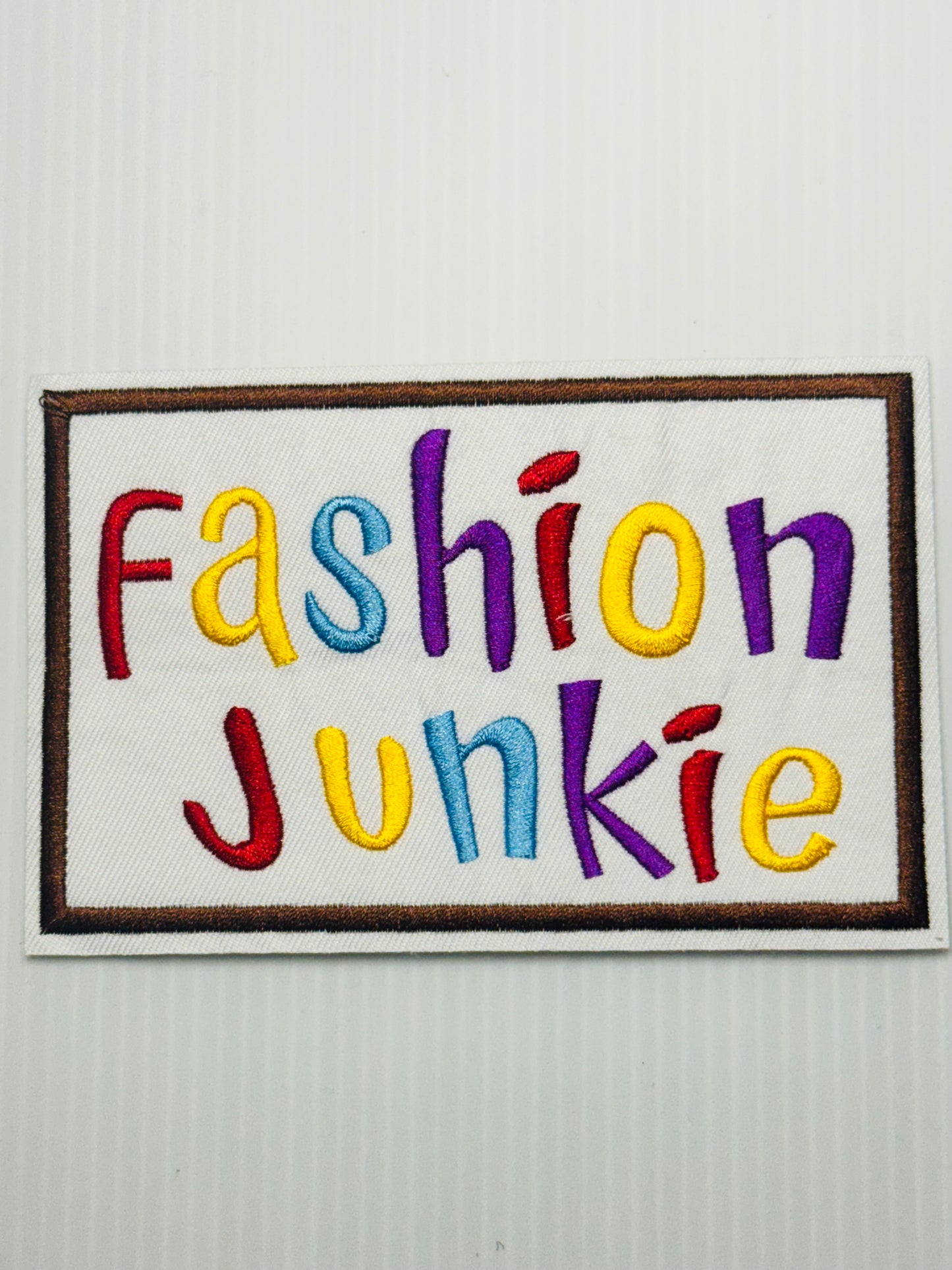 Fashion Junkie Colorful Rectangle Patch