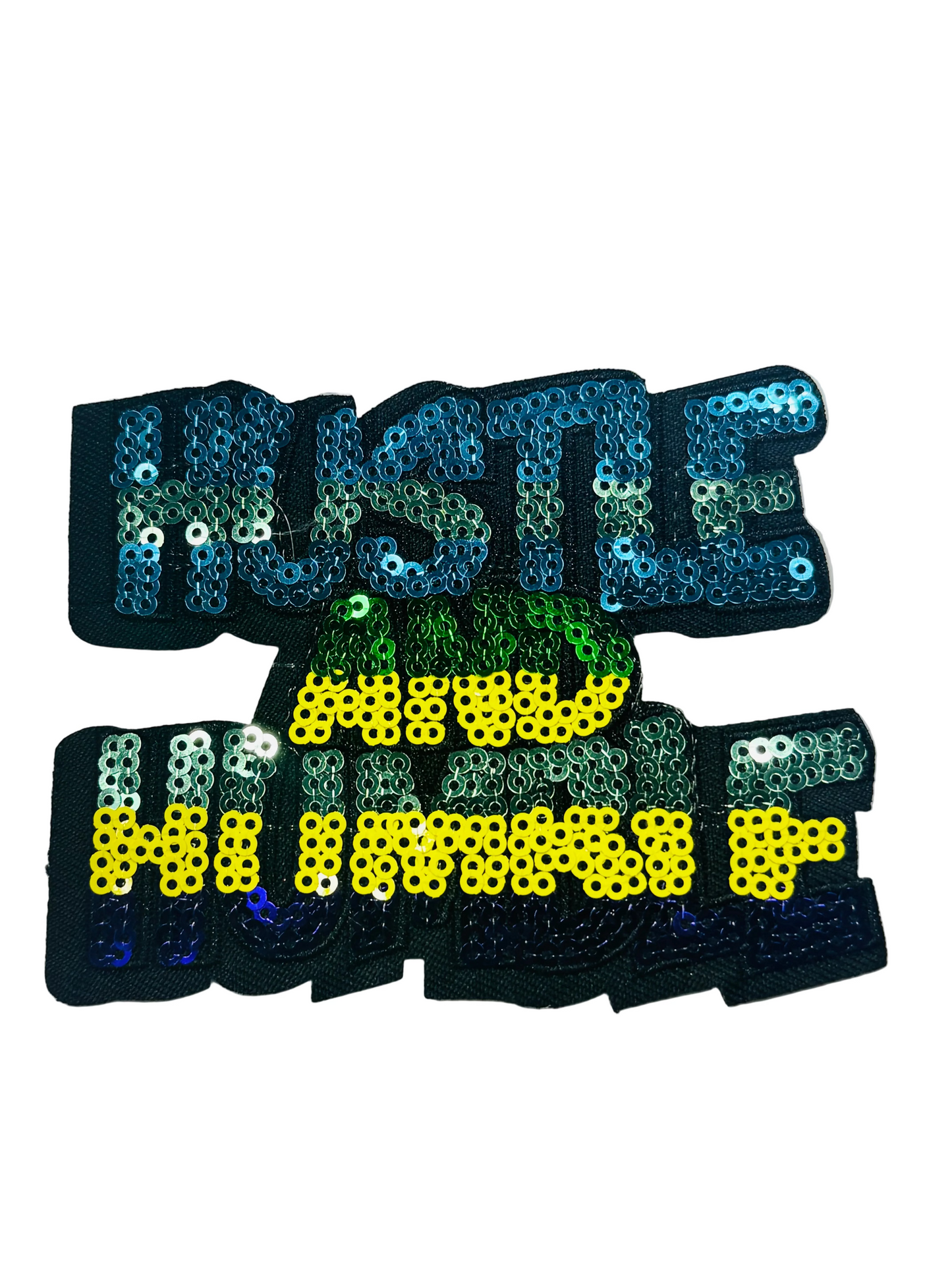 “Hustle and Humble” Sequin Patch