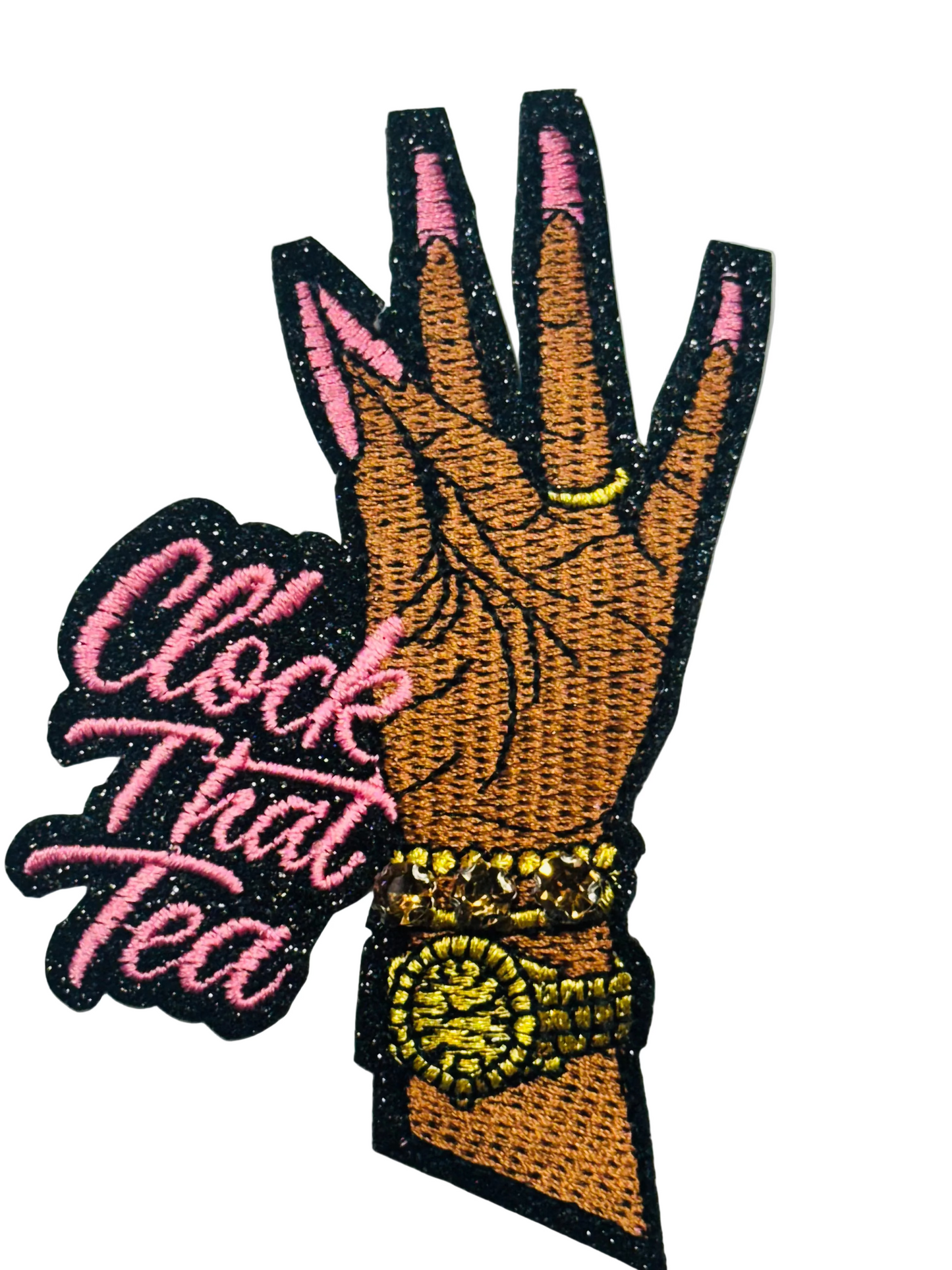 Clock That Tea Hand Patch – Pink Nails