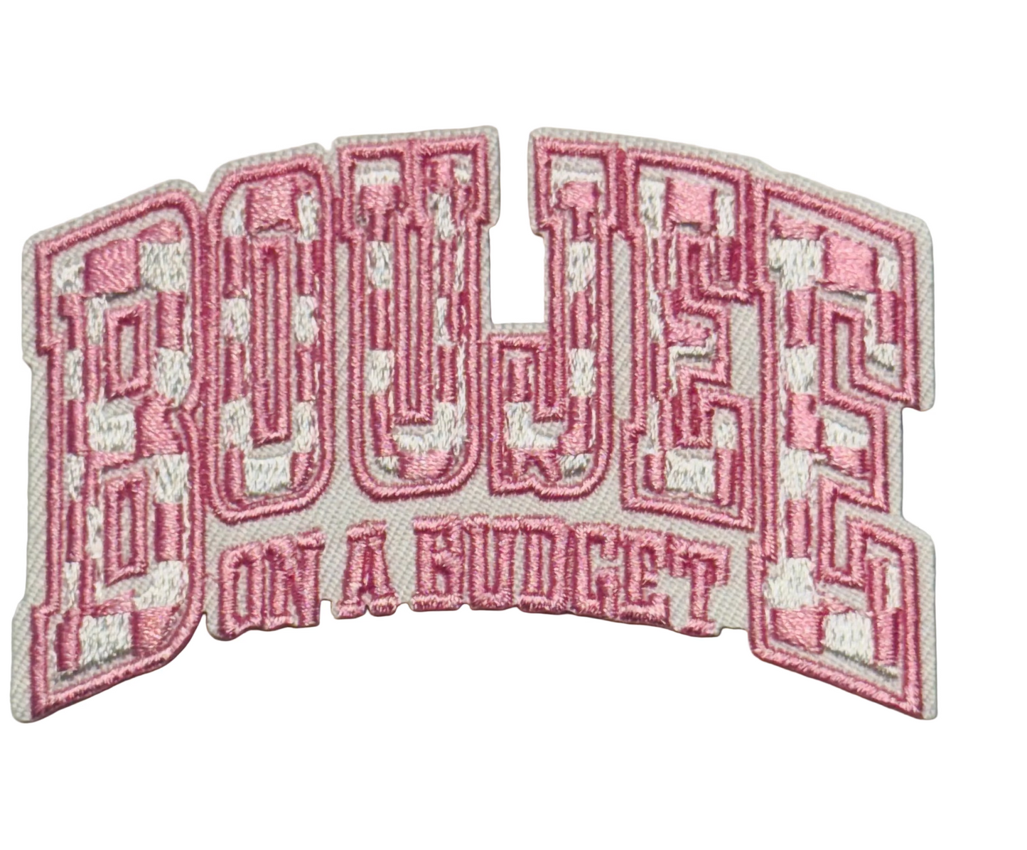 Boujee on a Budget – Pink Check Patch