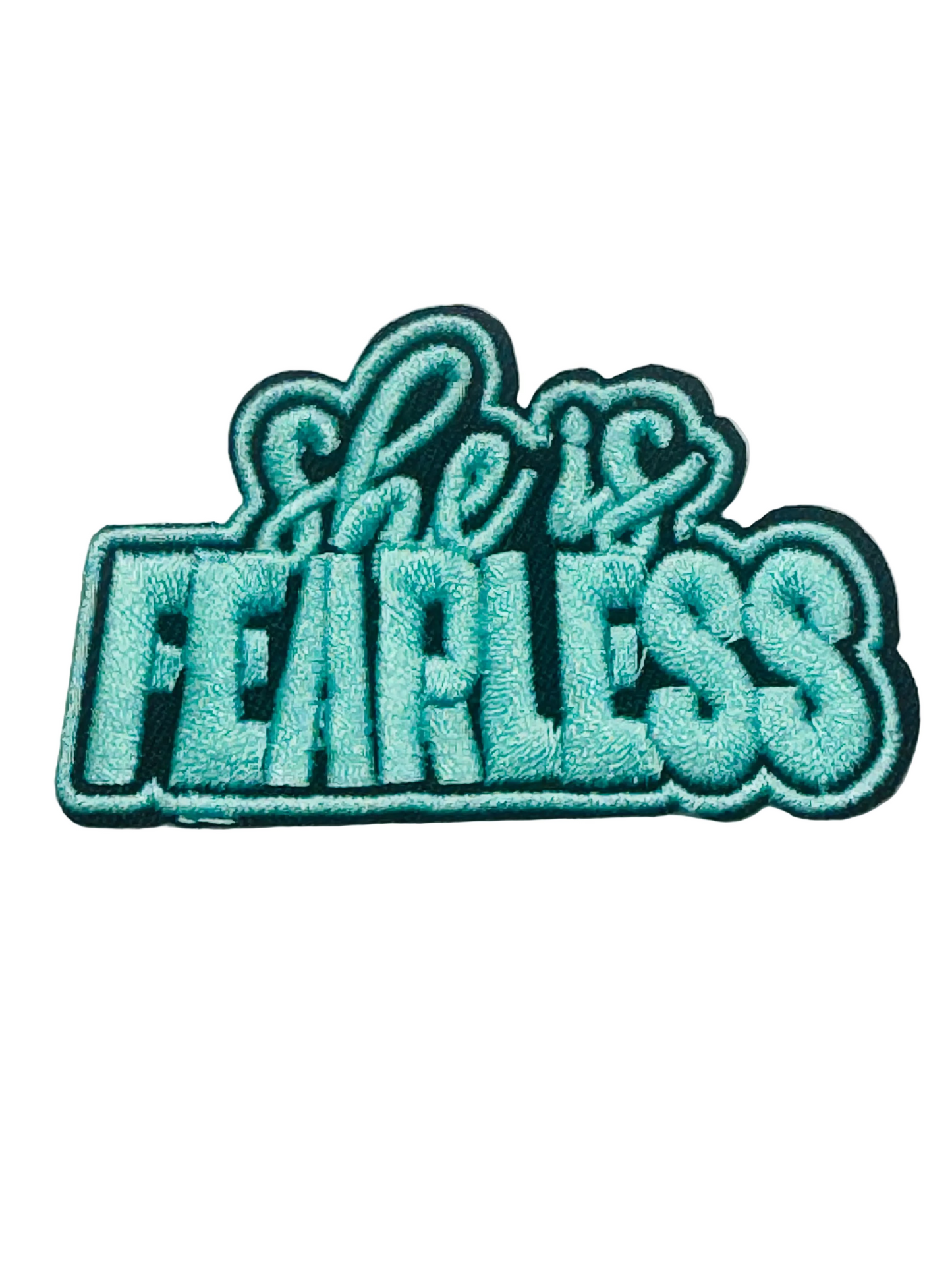 “She Is Fearless” Patch – Aqua