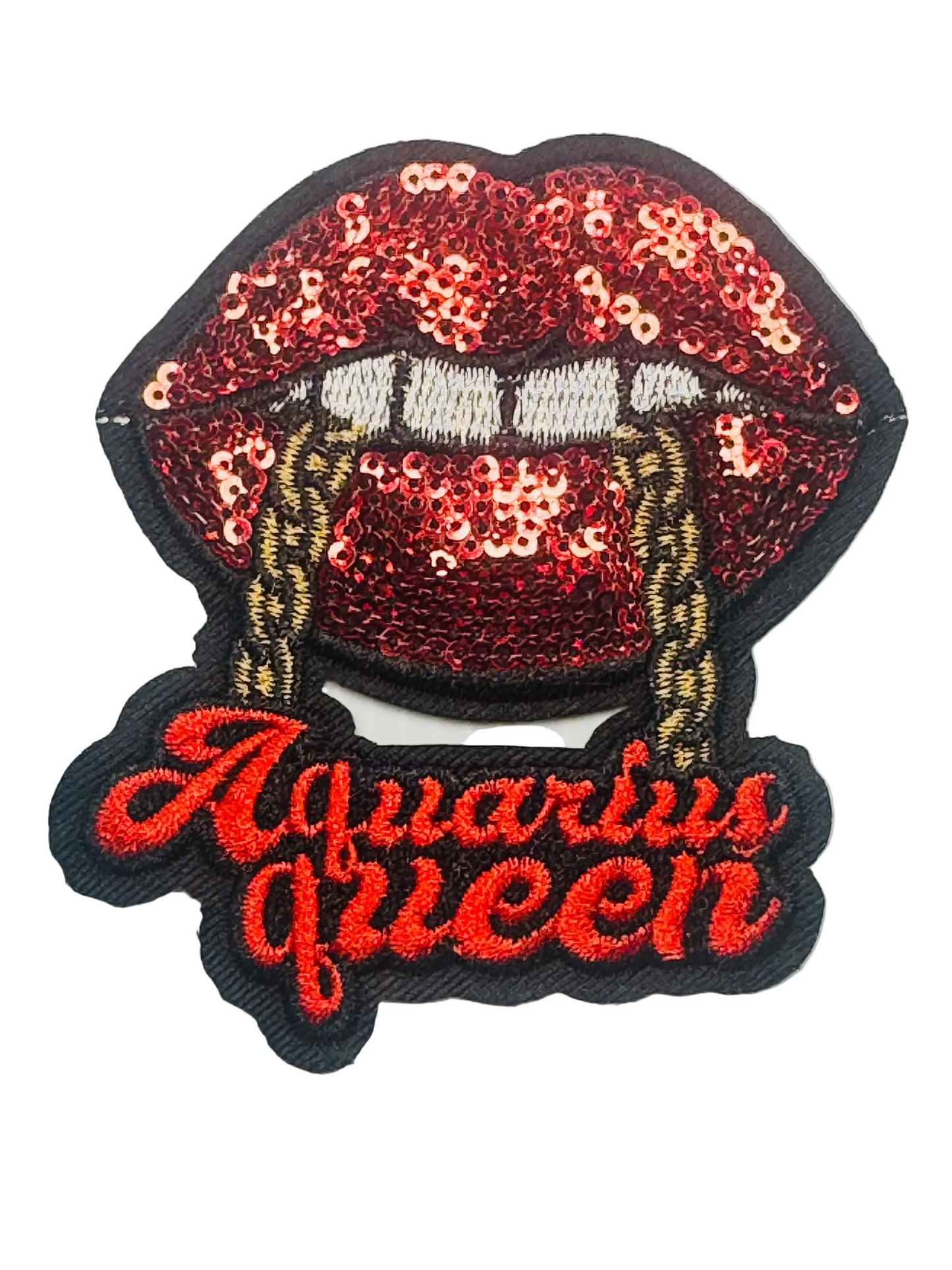 Aquarius Zodiac Lips Patch