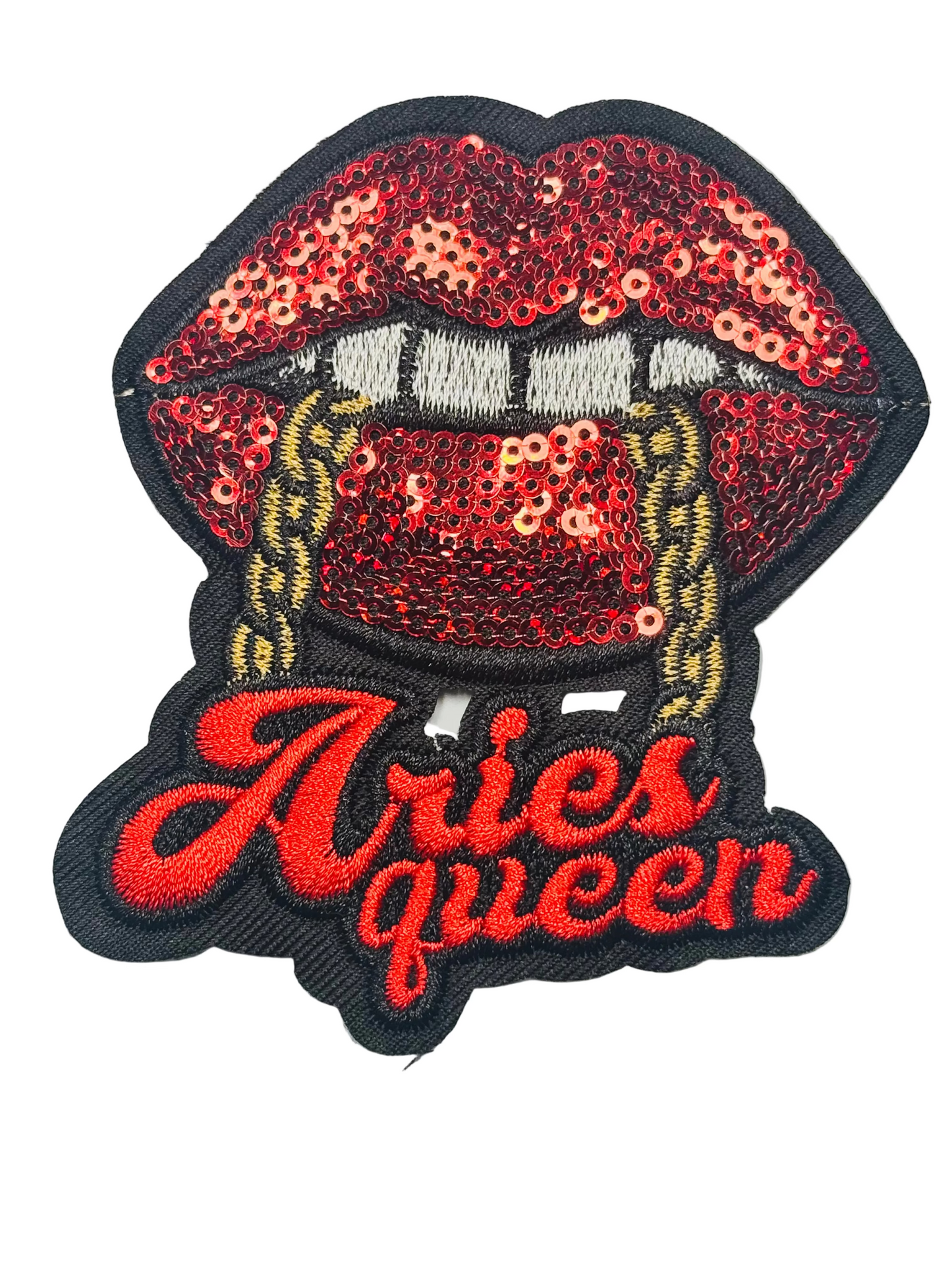 Aries Zodiac Lips Patch