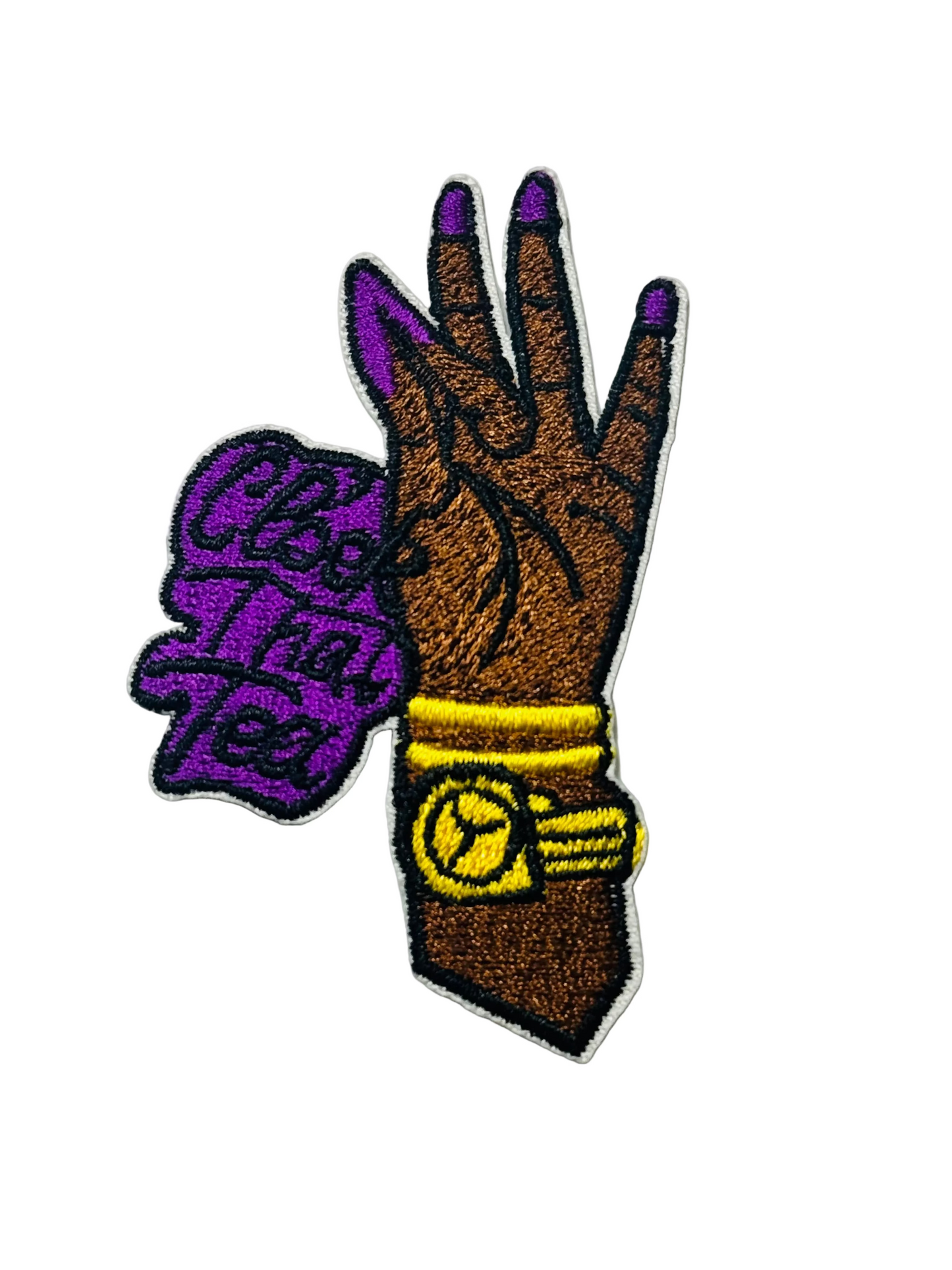 Clock That Tea – Purple Nails Patch