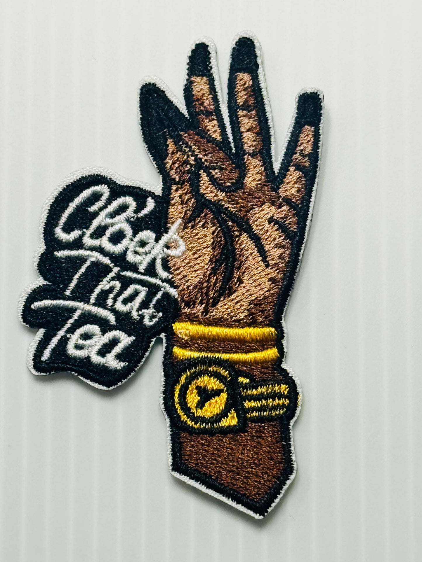 Clock That Tea – Black Nails Patch