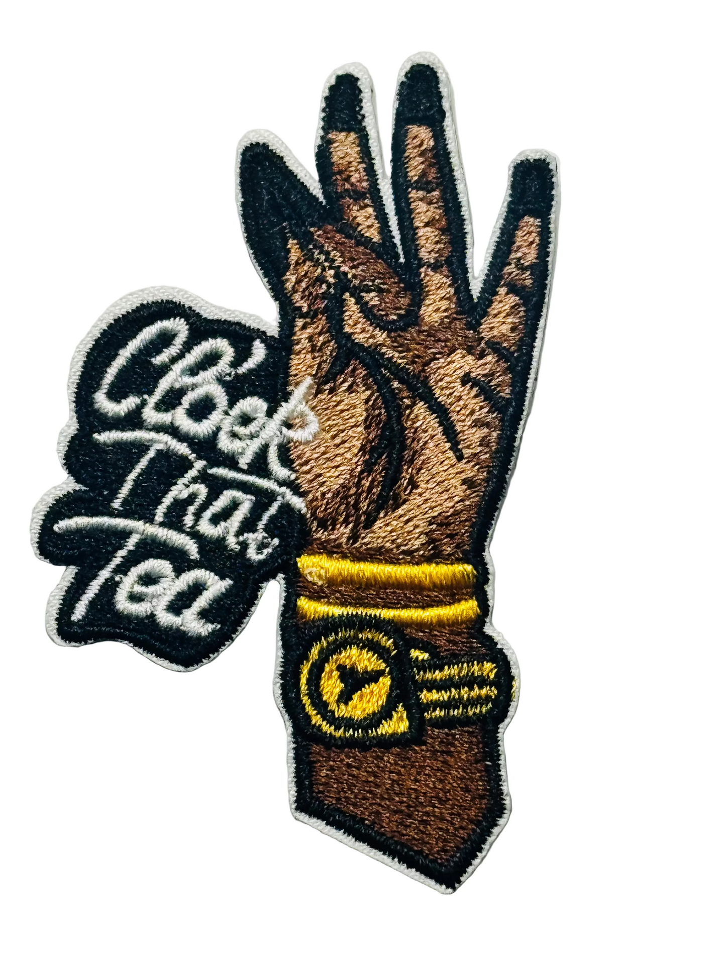 Clock That Tea – Black Nails Patch