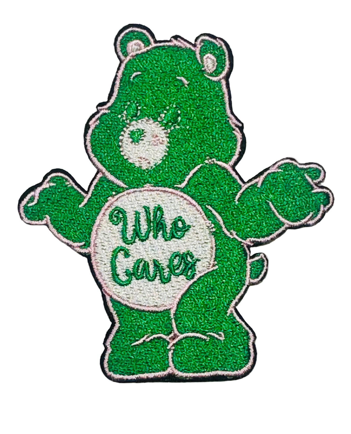 CARE BEAR WHO CARES PINK/GREEN