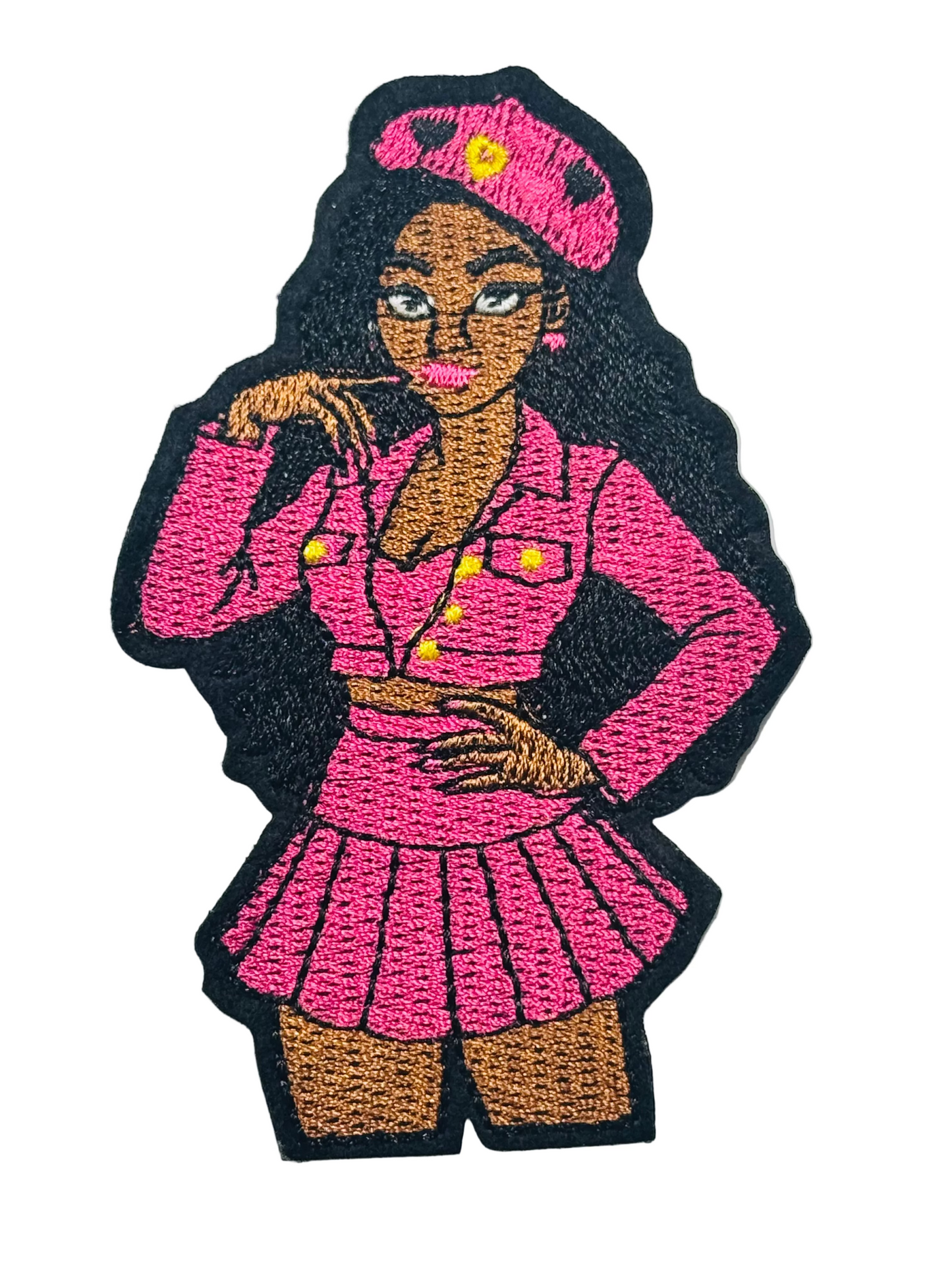LADY DRESSED IN PINK