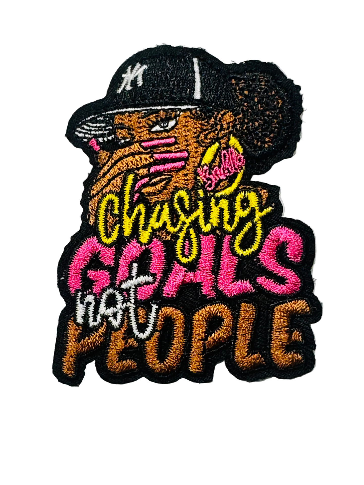 CHASING GOALS NOT PEOPLE PINK