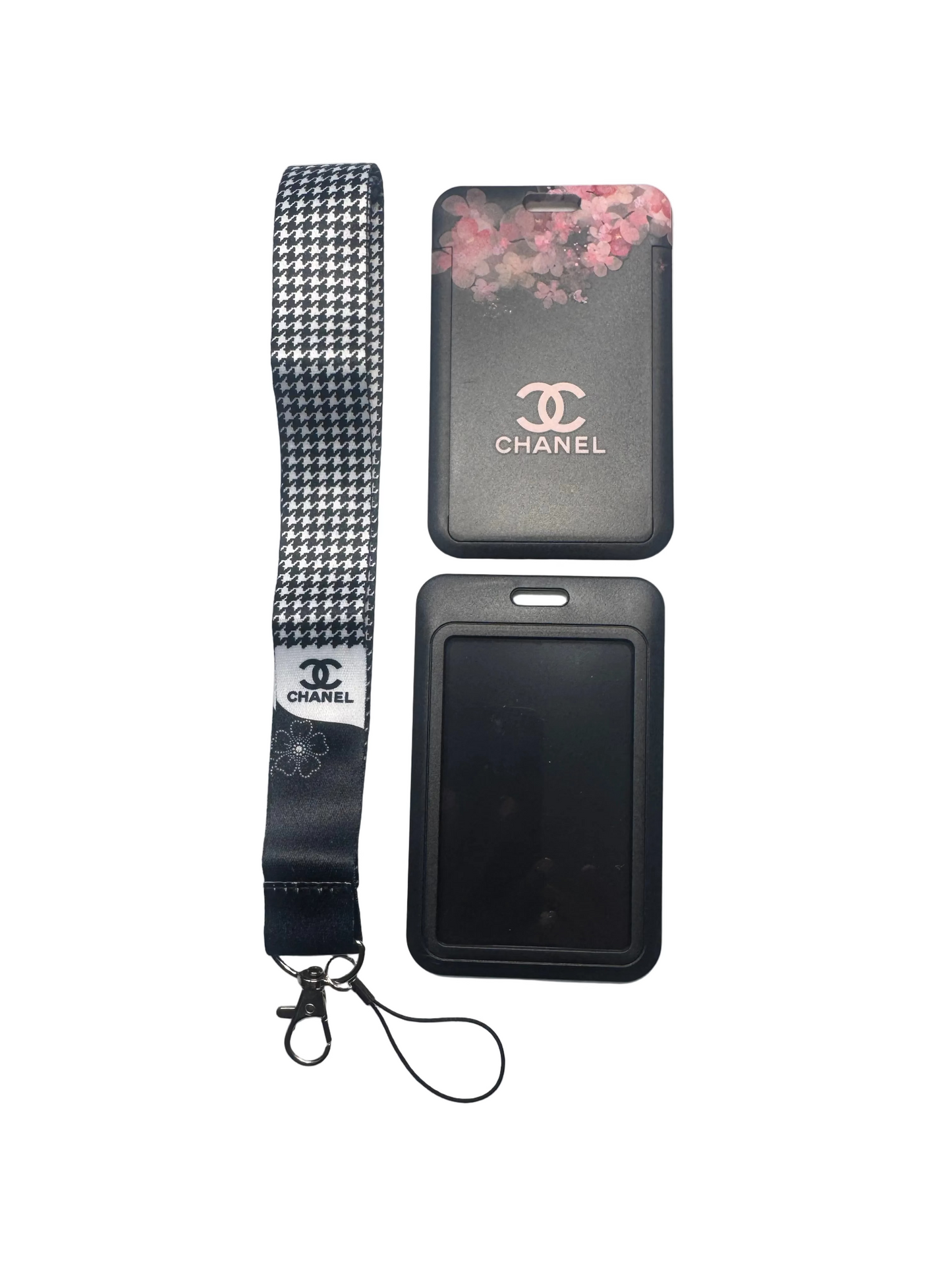 C C 2PC FLOWER ID LANYARD