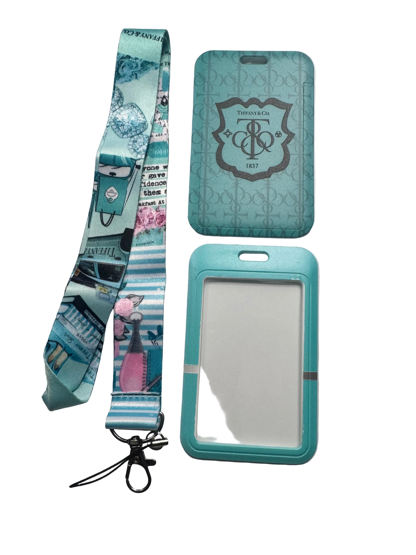TIFFANY LOGO 2PC LANYARD