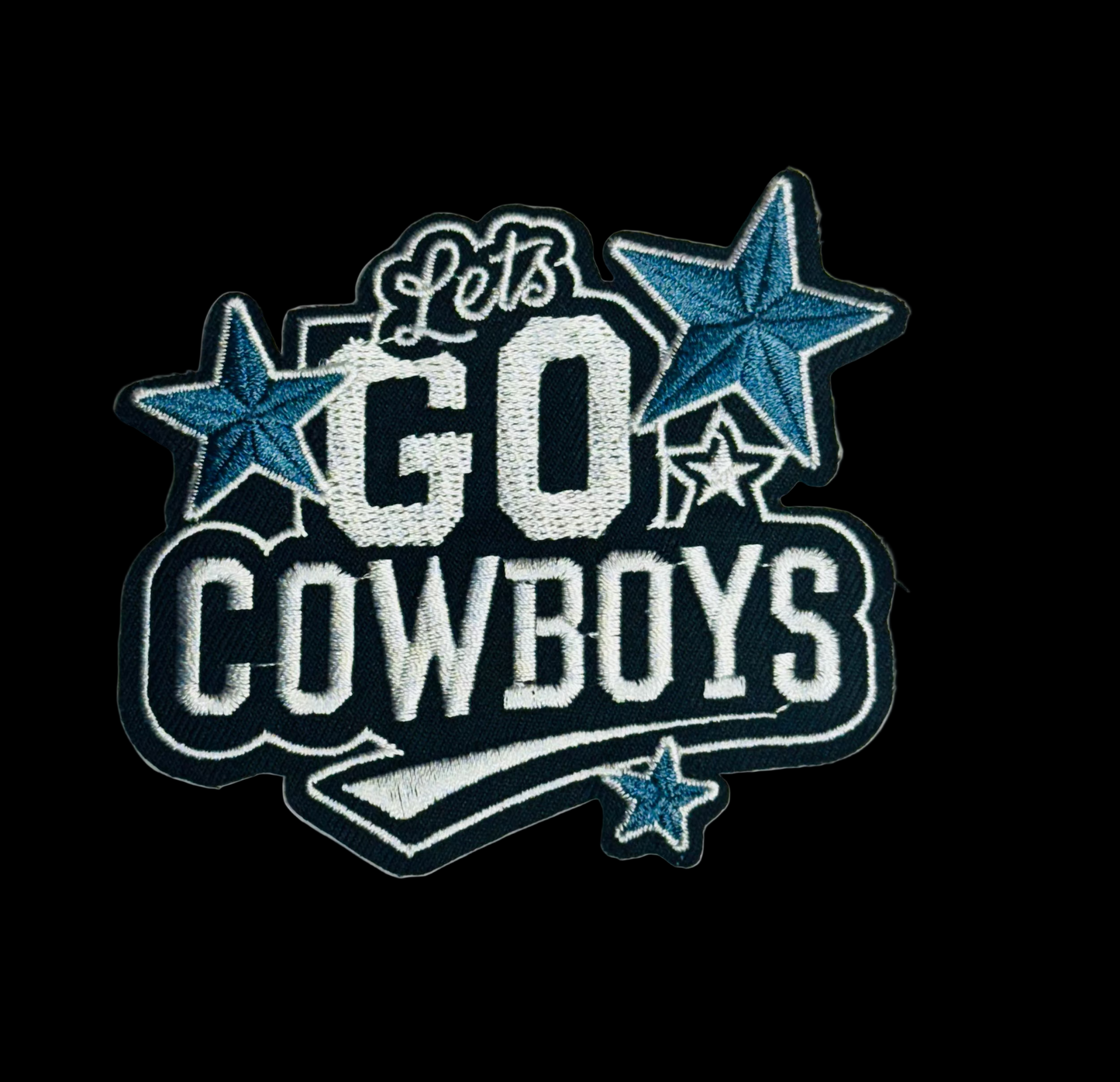 Let’s Go Cowboys Iron-On Patch