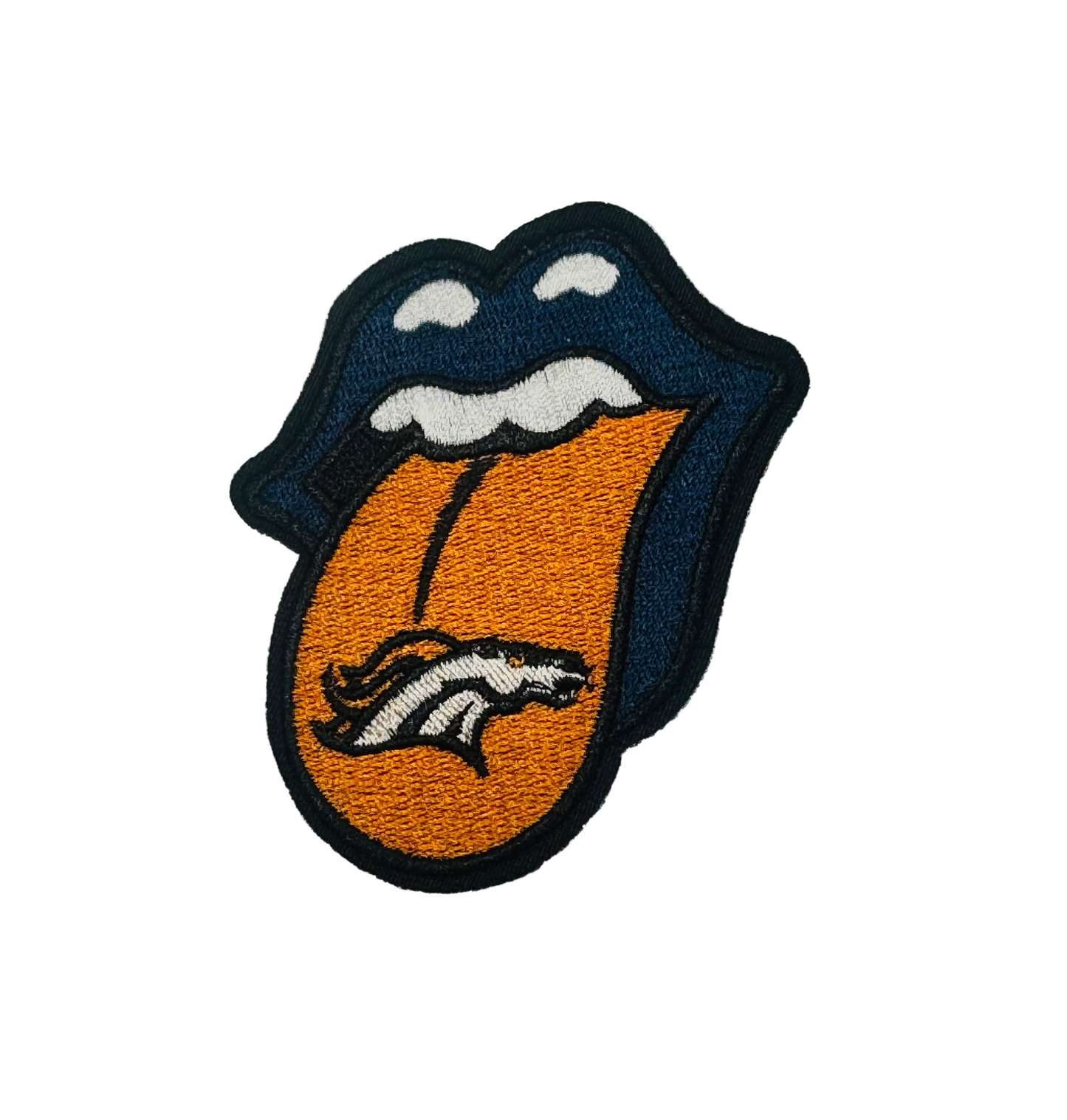 Denver-inspired/OPW lips iron-on patch