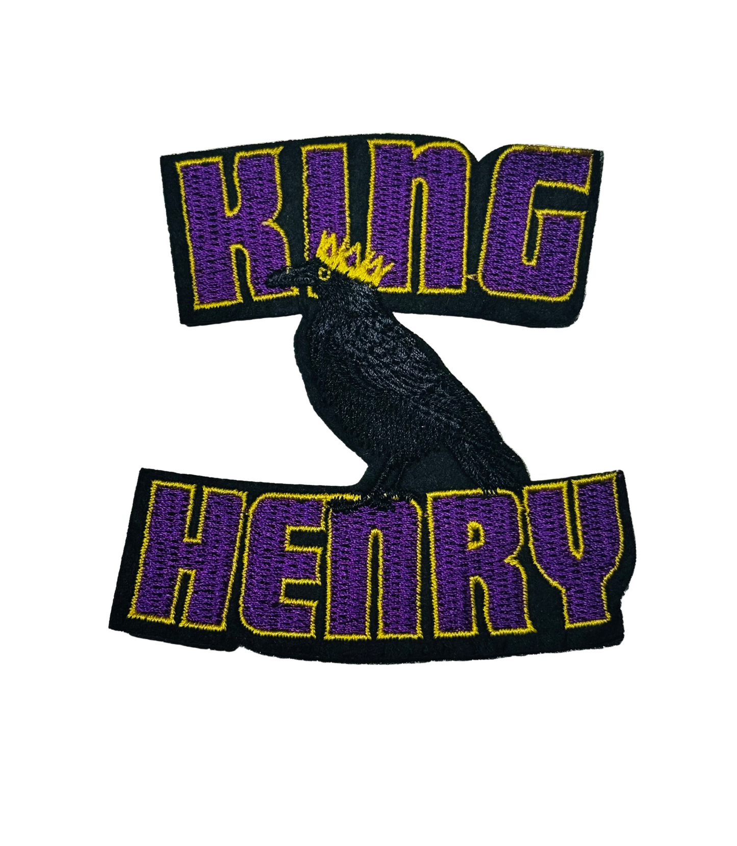 Ravens King Henry Crown Iron-On Patch
