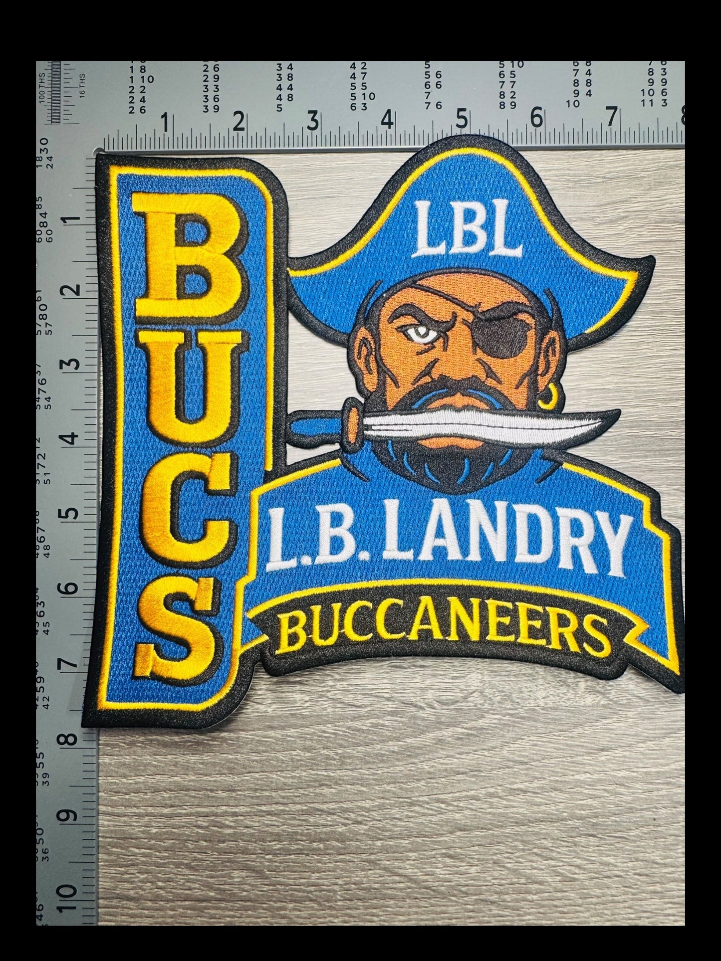 L.B. Landry Buccaneers School Pride Embroidered Patch