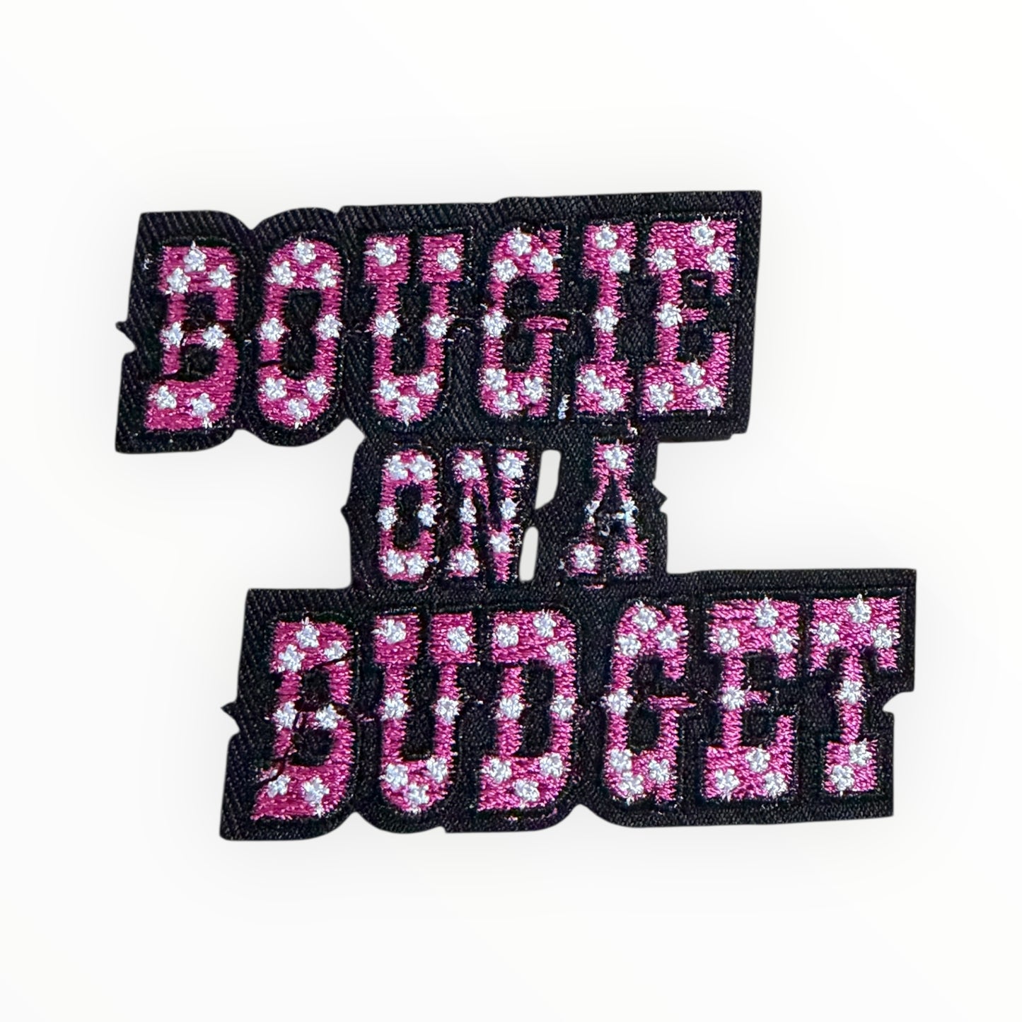 Bougie on a budget glitter patch