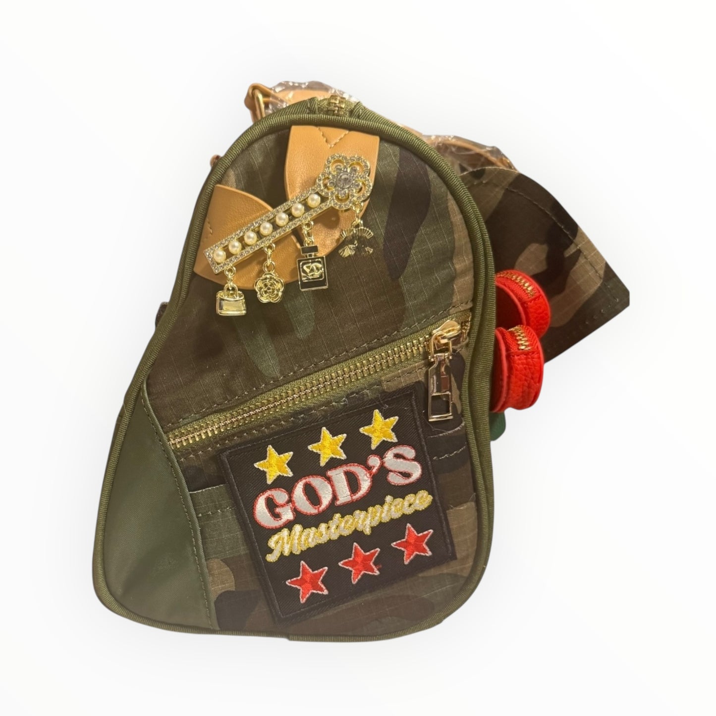 Custom Embellished Speedy-Style Handbag