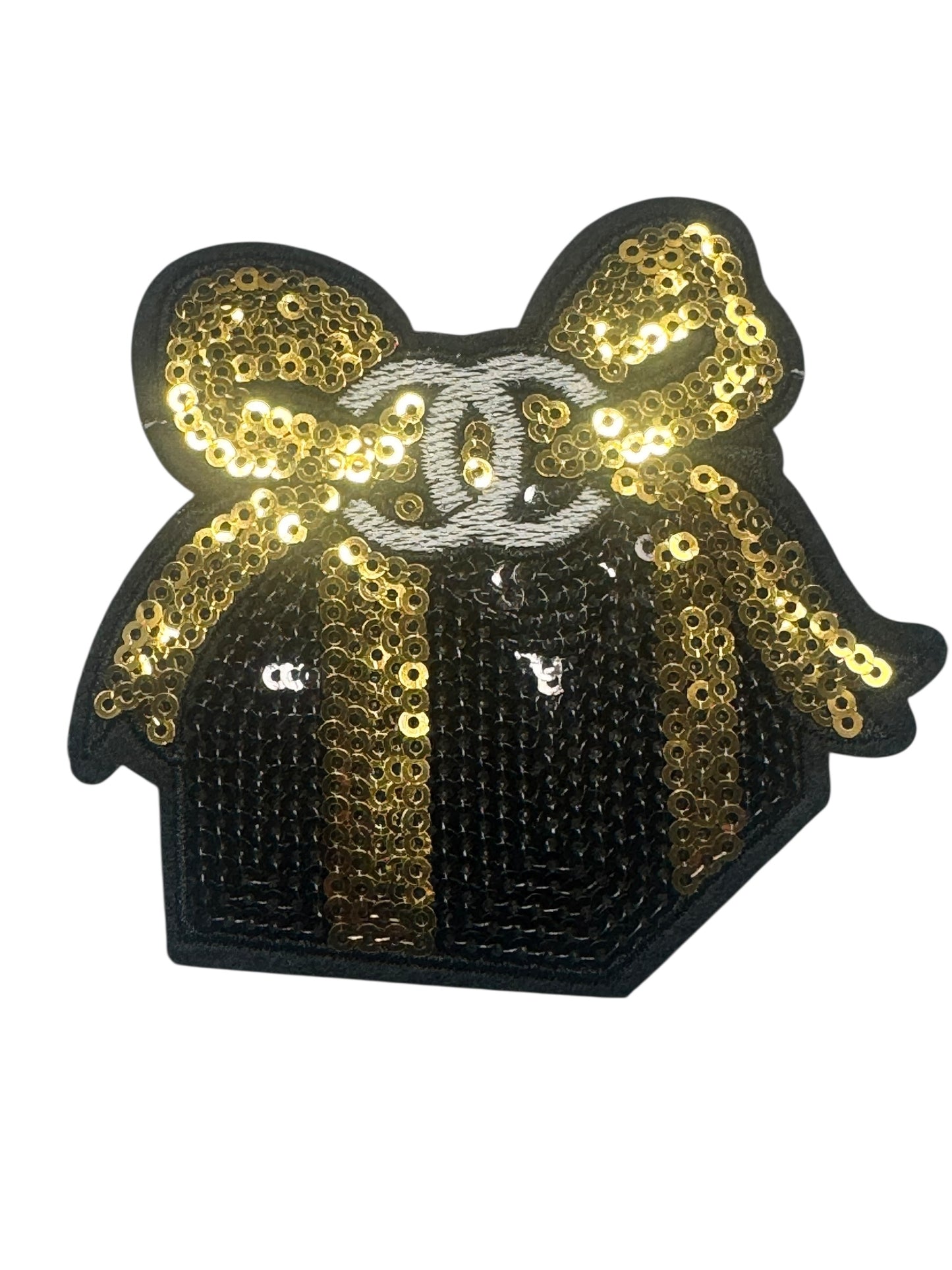 CC BLK/GOLD SEQUIN PRESENT