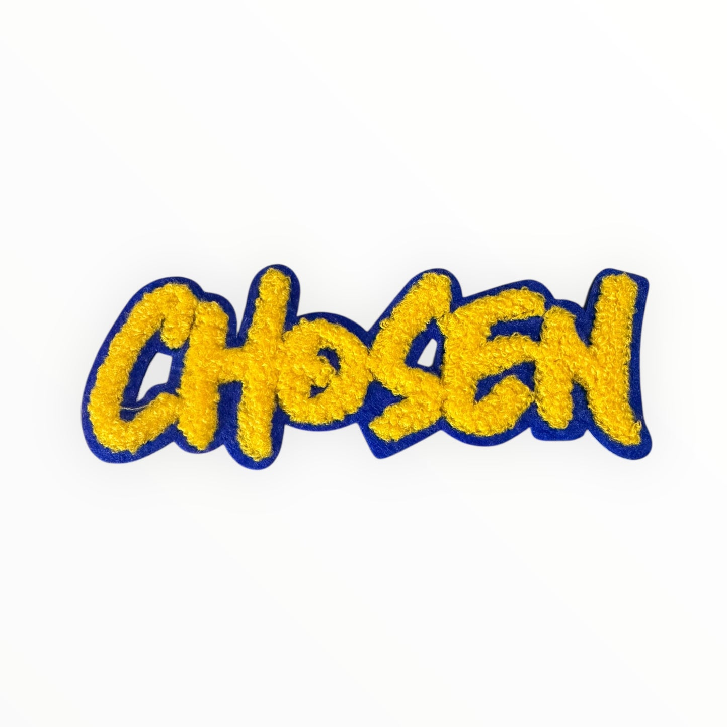 Chosen chenille patch yellow