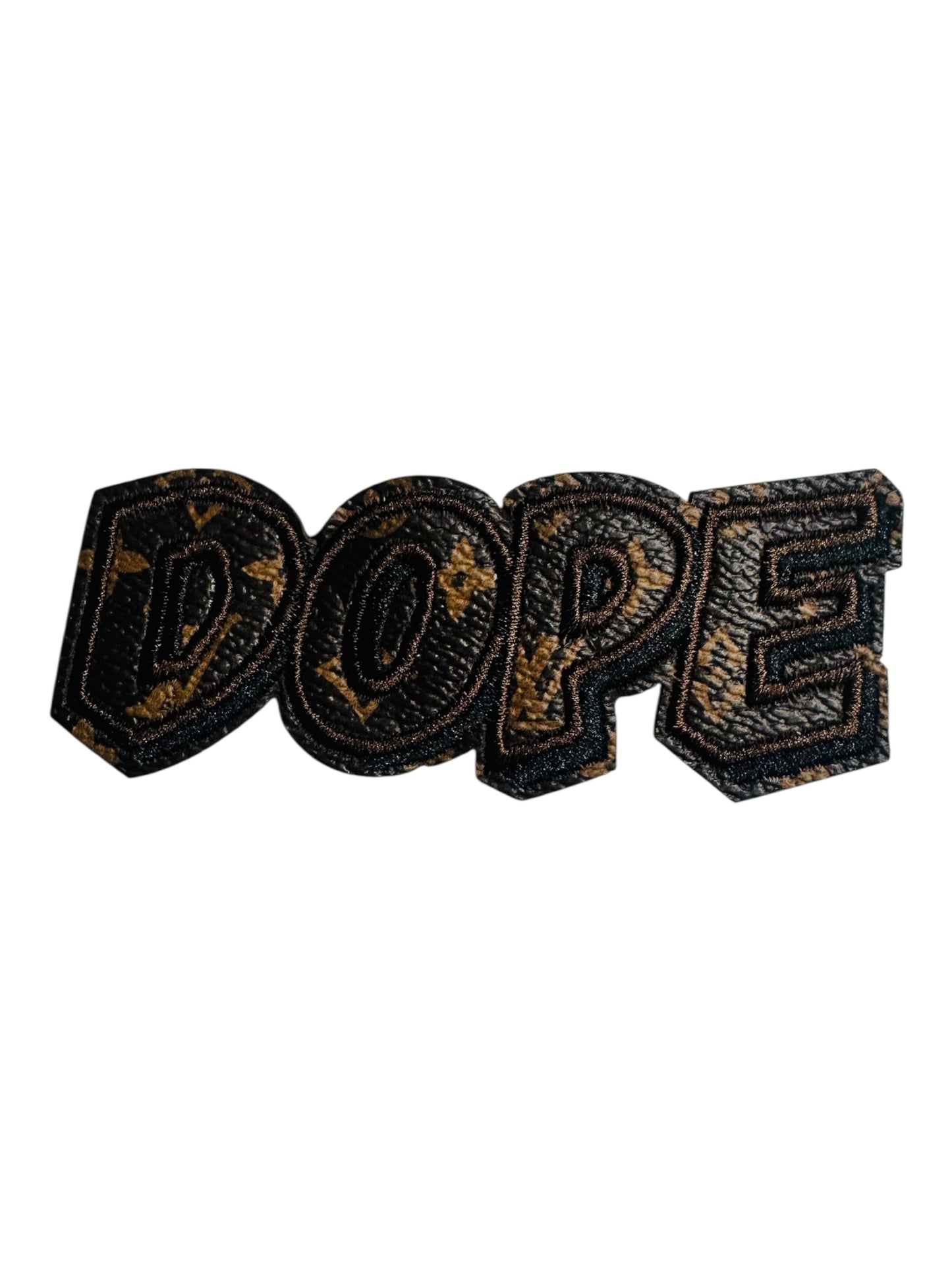 LV-INSPIRED DOPE FAUX LEATHER PATCH